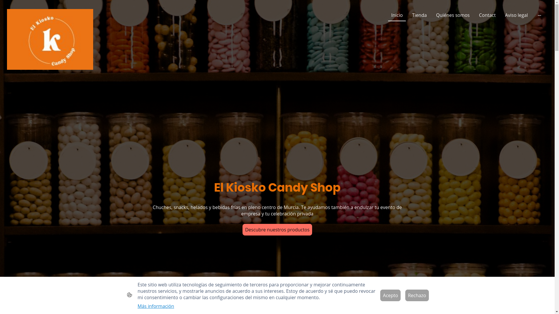 website screenshot of https://elkioskocandyshop.es/