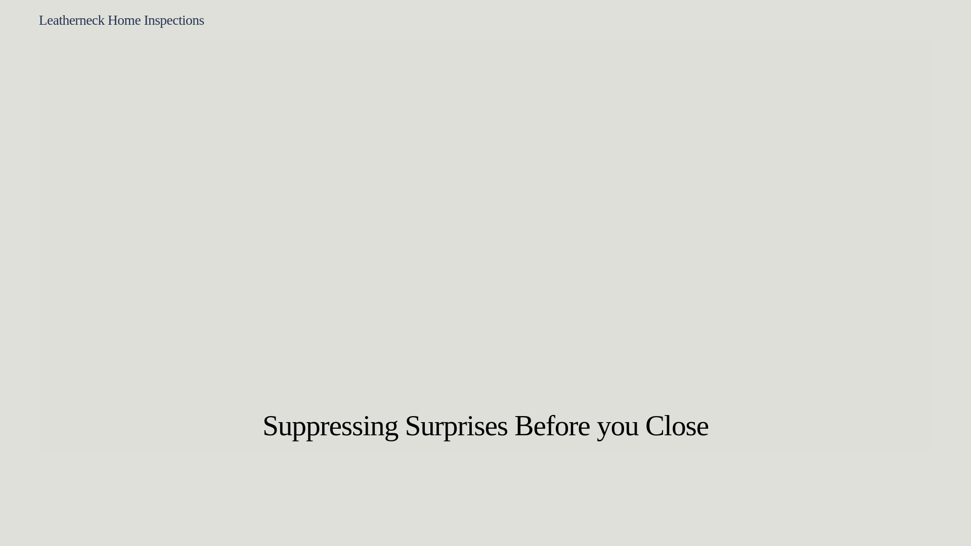 website screenshot of https://leatherneckhomeinspections.com