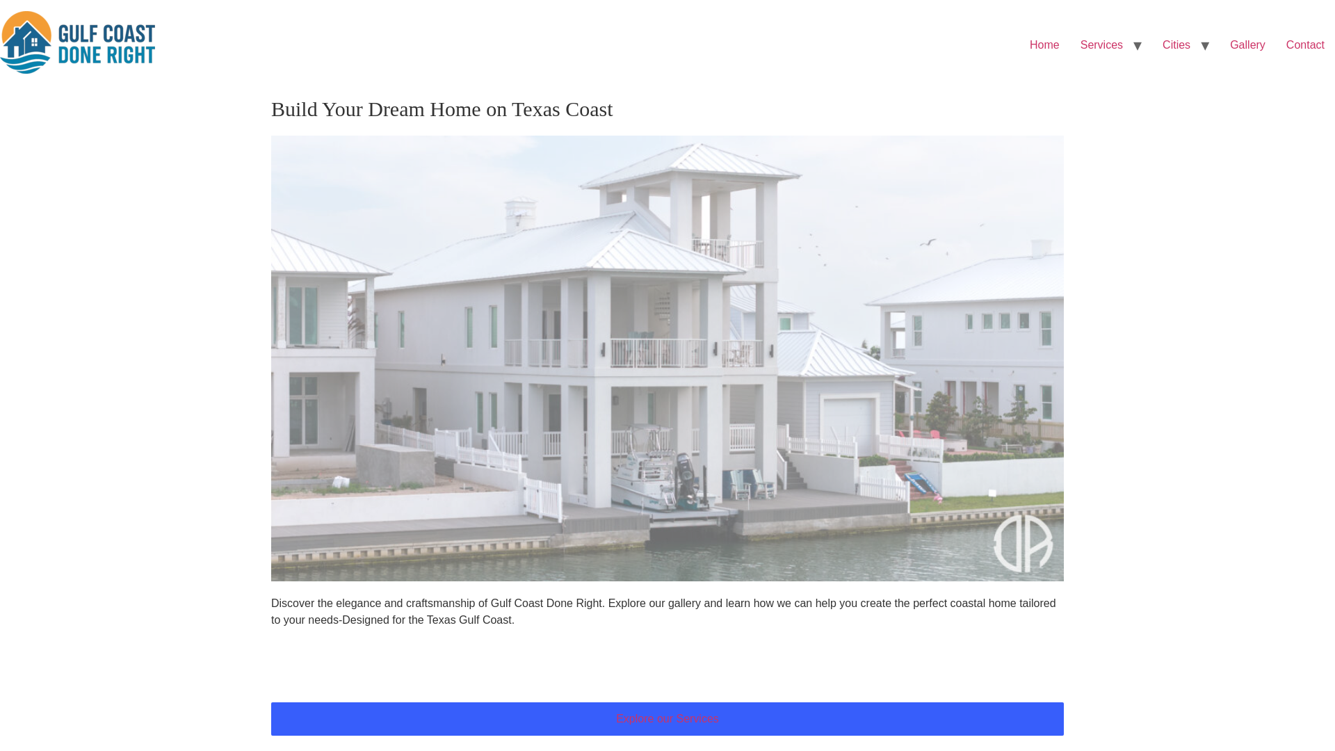 website screenshot of https://gulfcoastdoneright.com/
