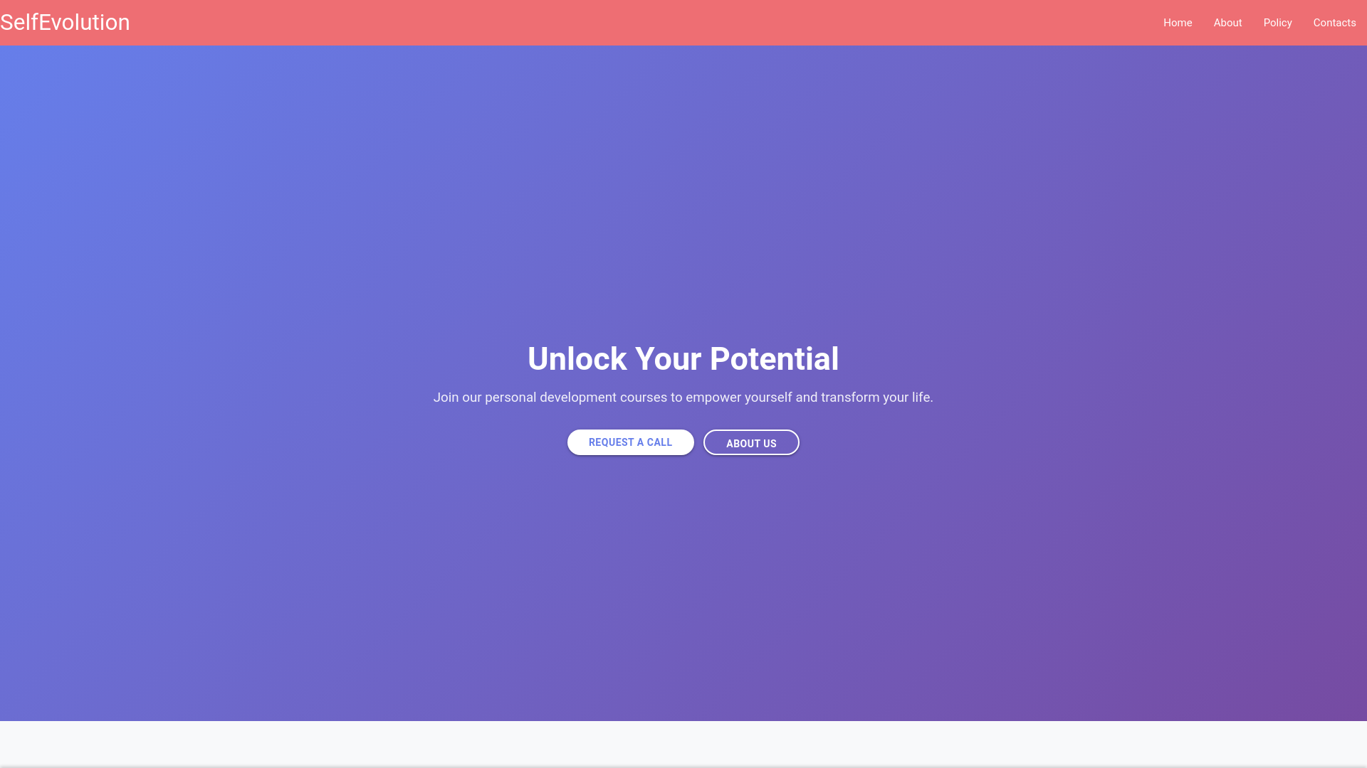 website screenshot of https://selfevolution.click/