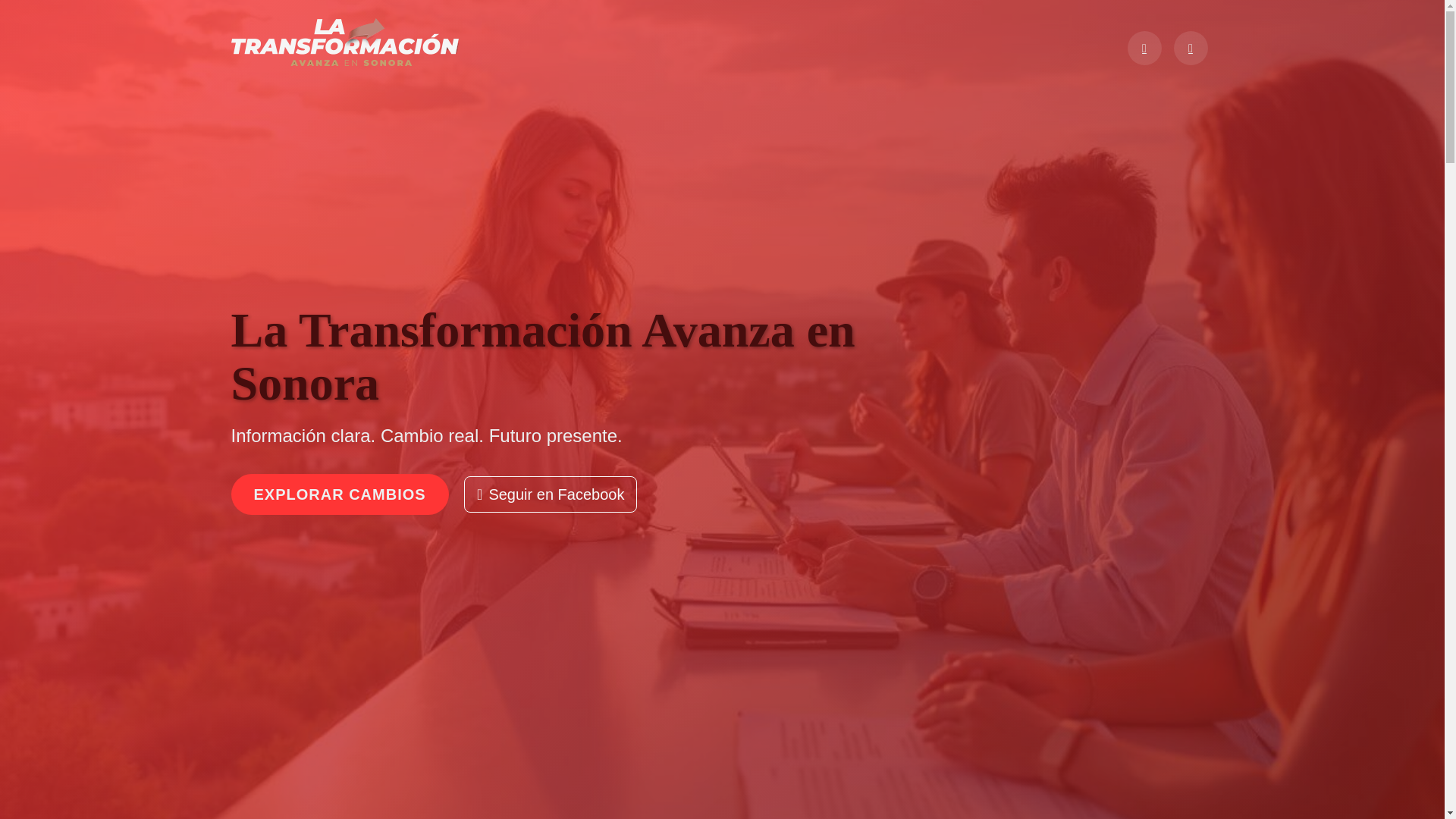 website screenshot of https://latransformacionavanzaensonora.org/