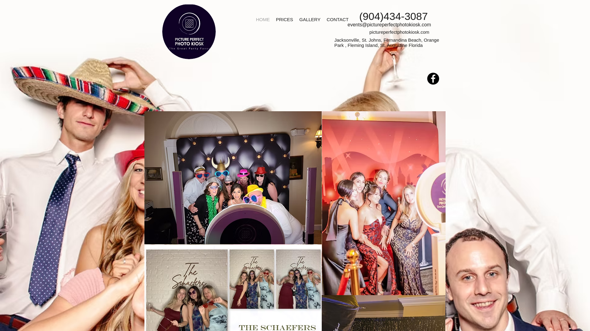 website screenshot of https://pictureperfectphotokiosk.co/