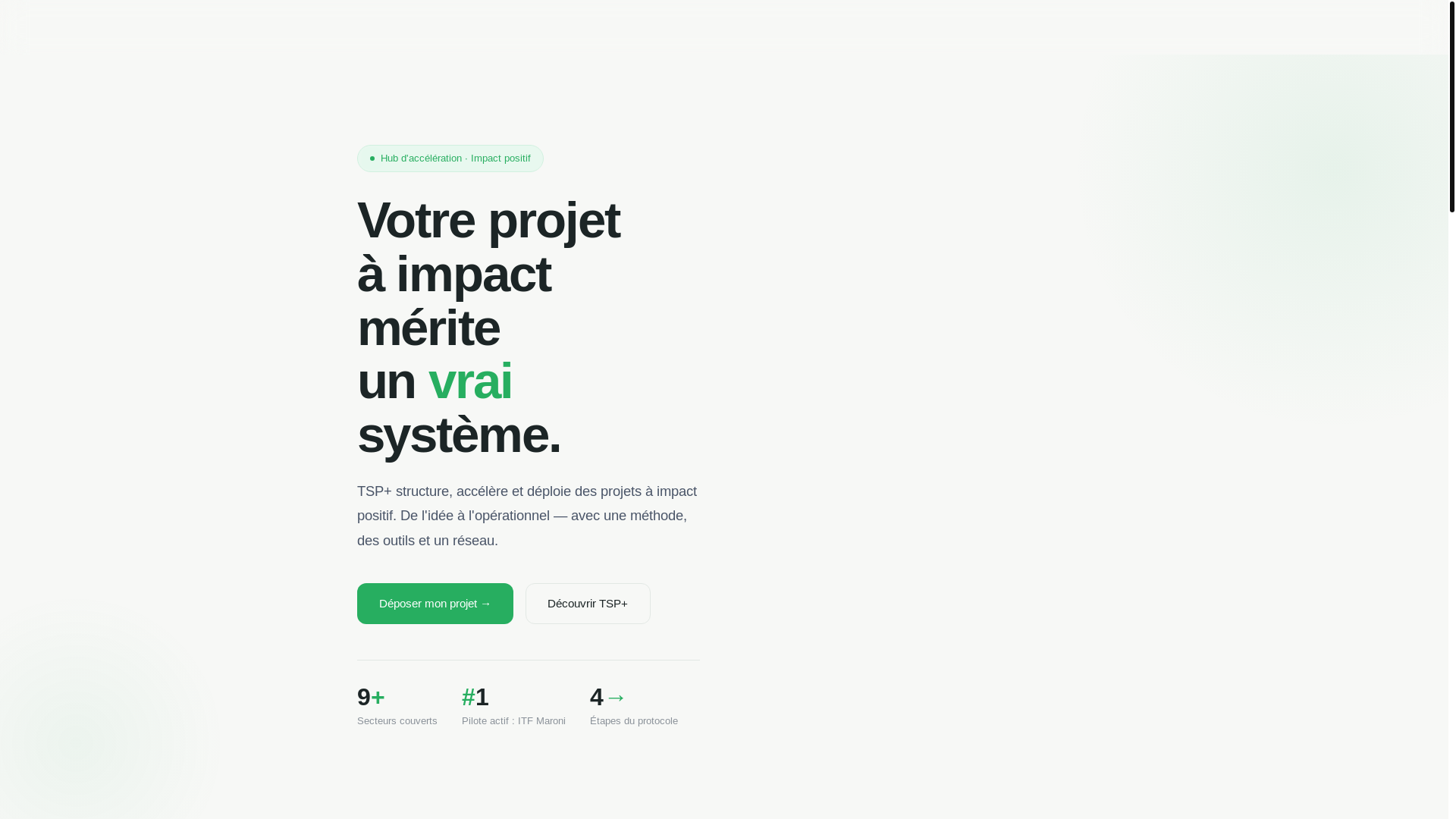 website screenshot of https://tspimpact.pages.dev/