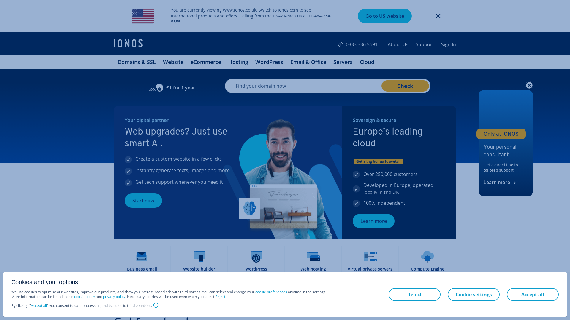 website screenshot of https://emailsendingservices.co.uk/