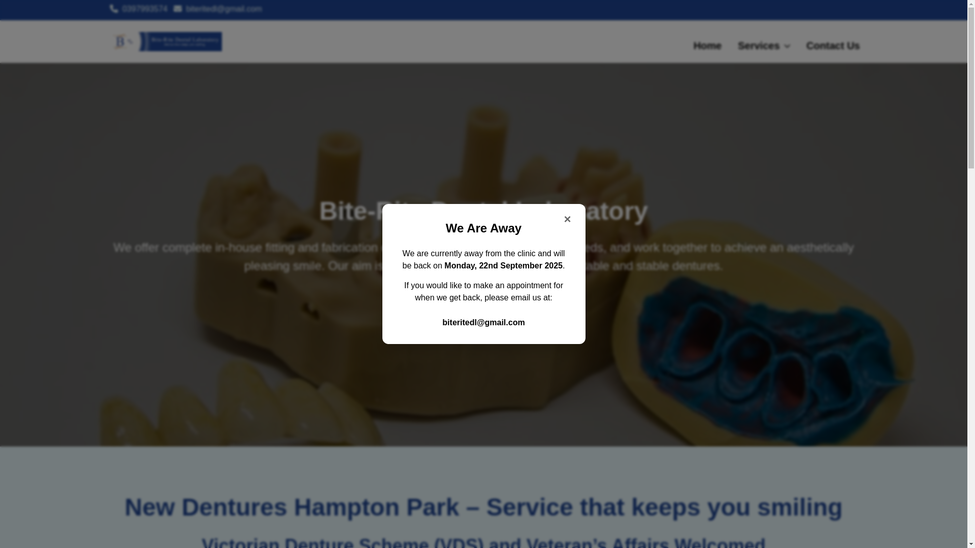 website screenshot of https://website-bite-rite-dental-laboratory.pages.dev/