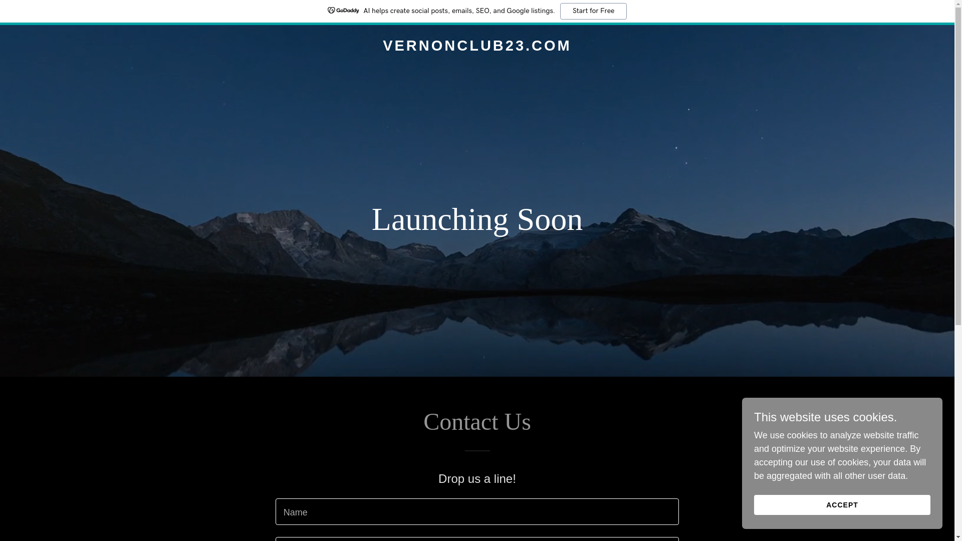 website screenshot of https://vernonclub23.com/