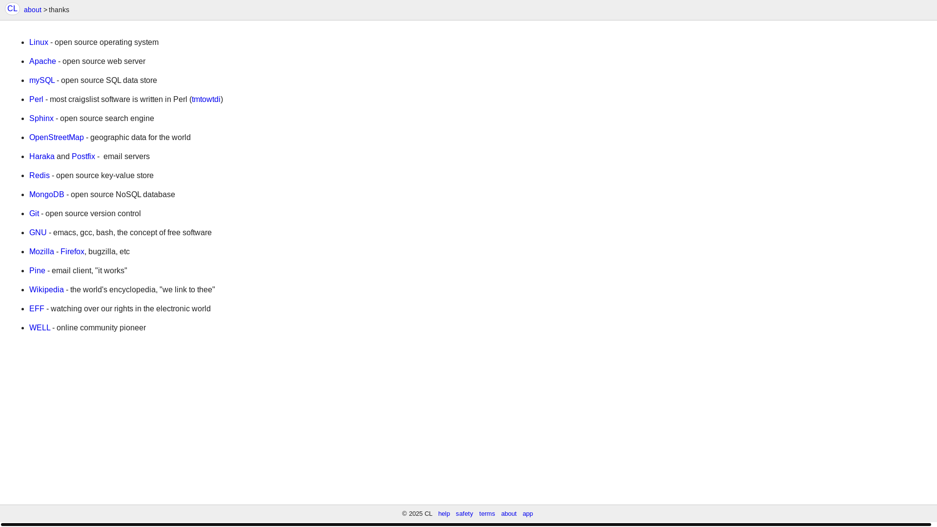 website screenshot of https://www.craigslist.org/about/thanks