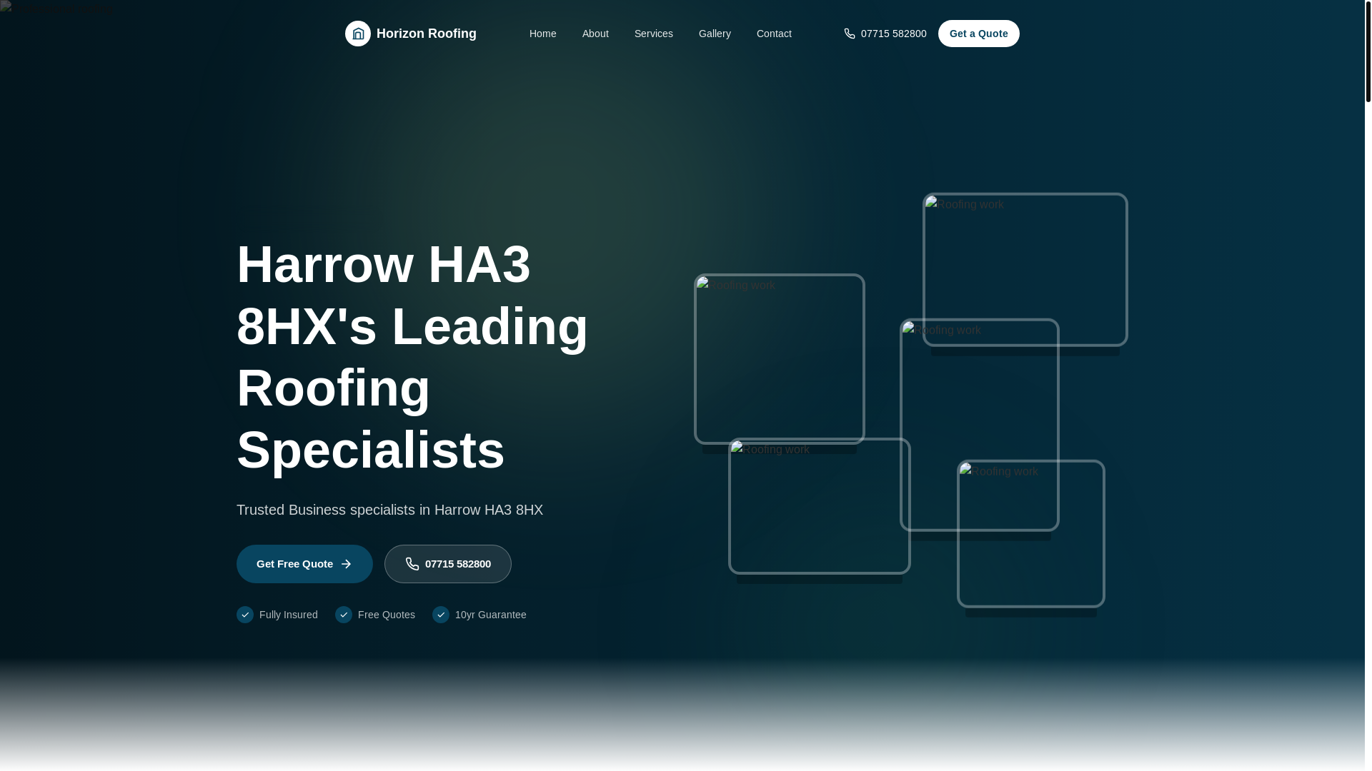 website screenshot of https://horizon-roofing.pages.dev/