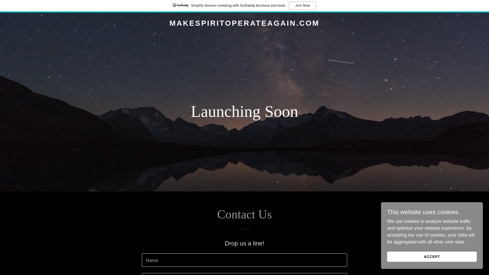 website screenshot of https://makespiritoperateagain.com/