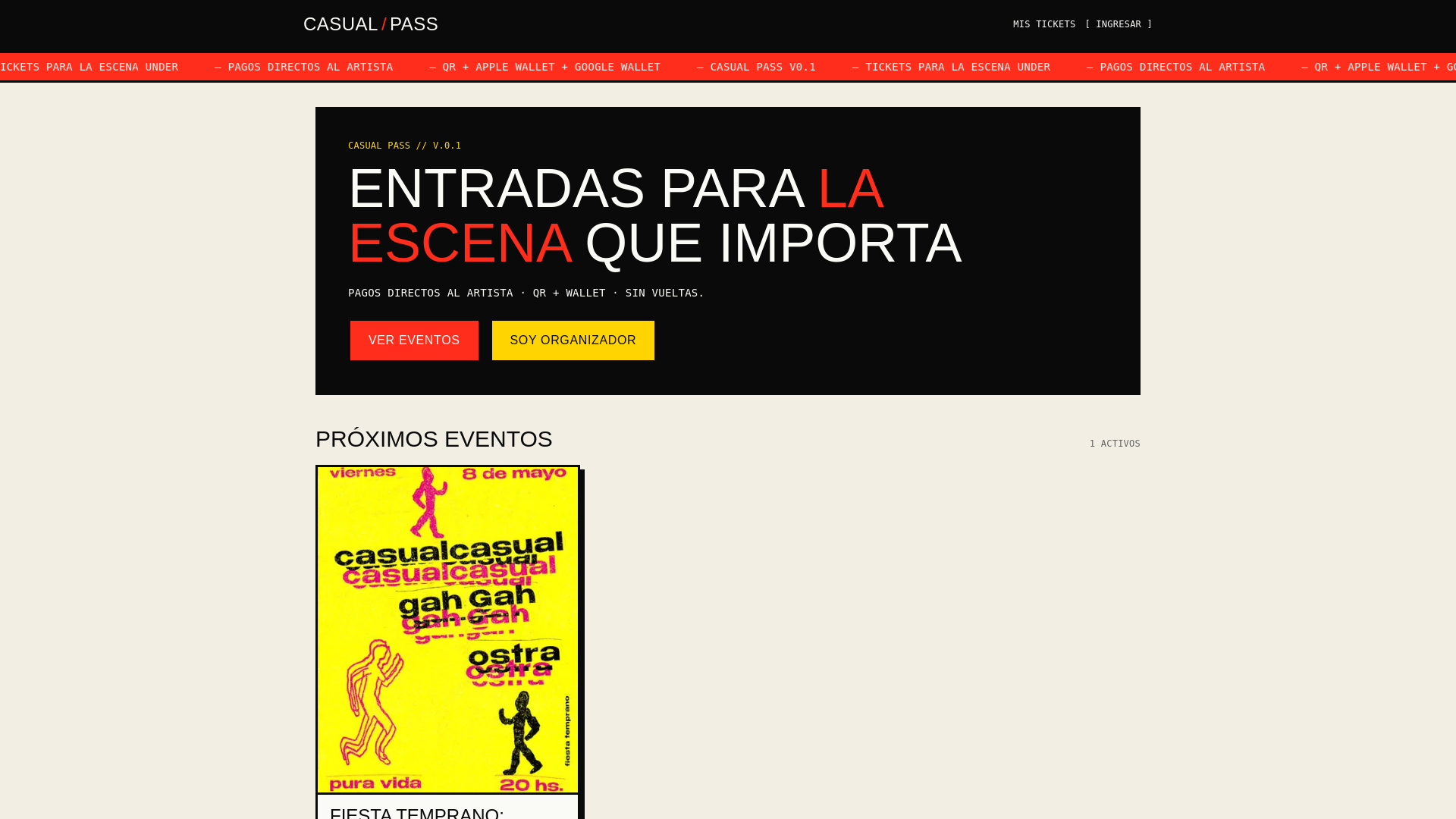 website screenshot of https://casualpass.net/