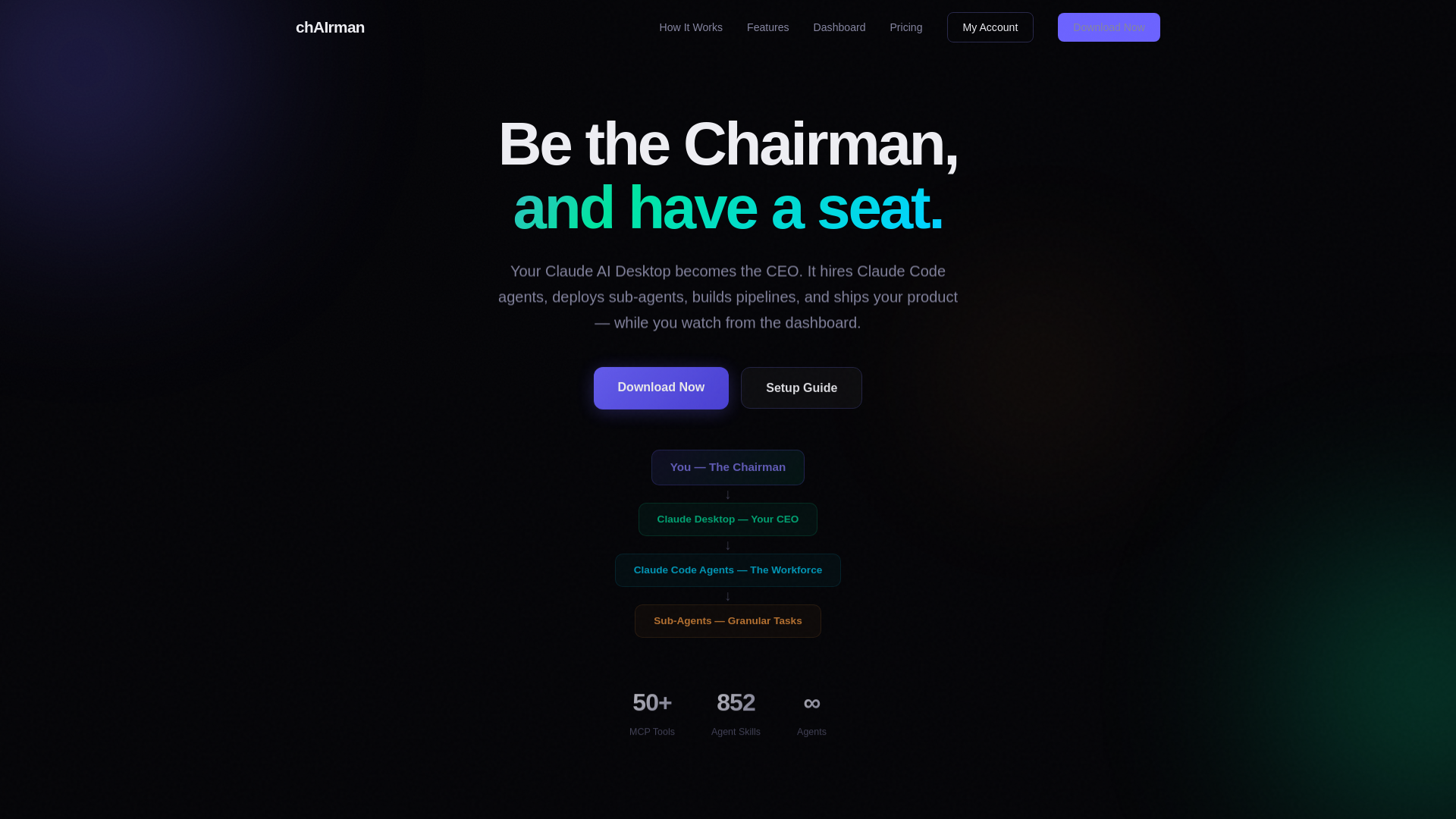 website screenshot of https://mrchairman-site.pages.dev/