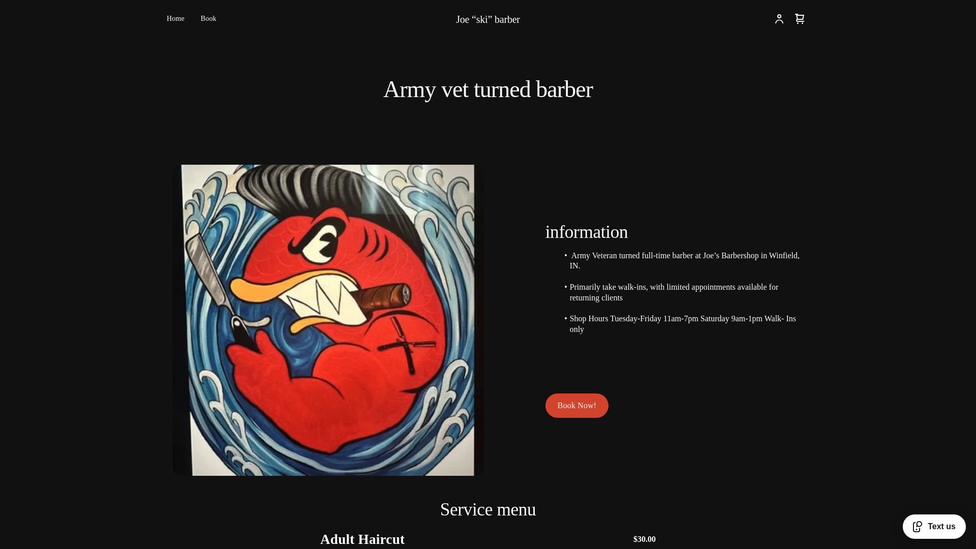 website screenshot of https://cutsbyski.com