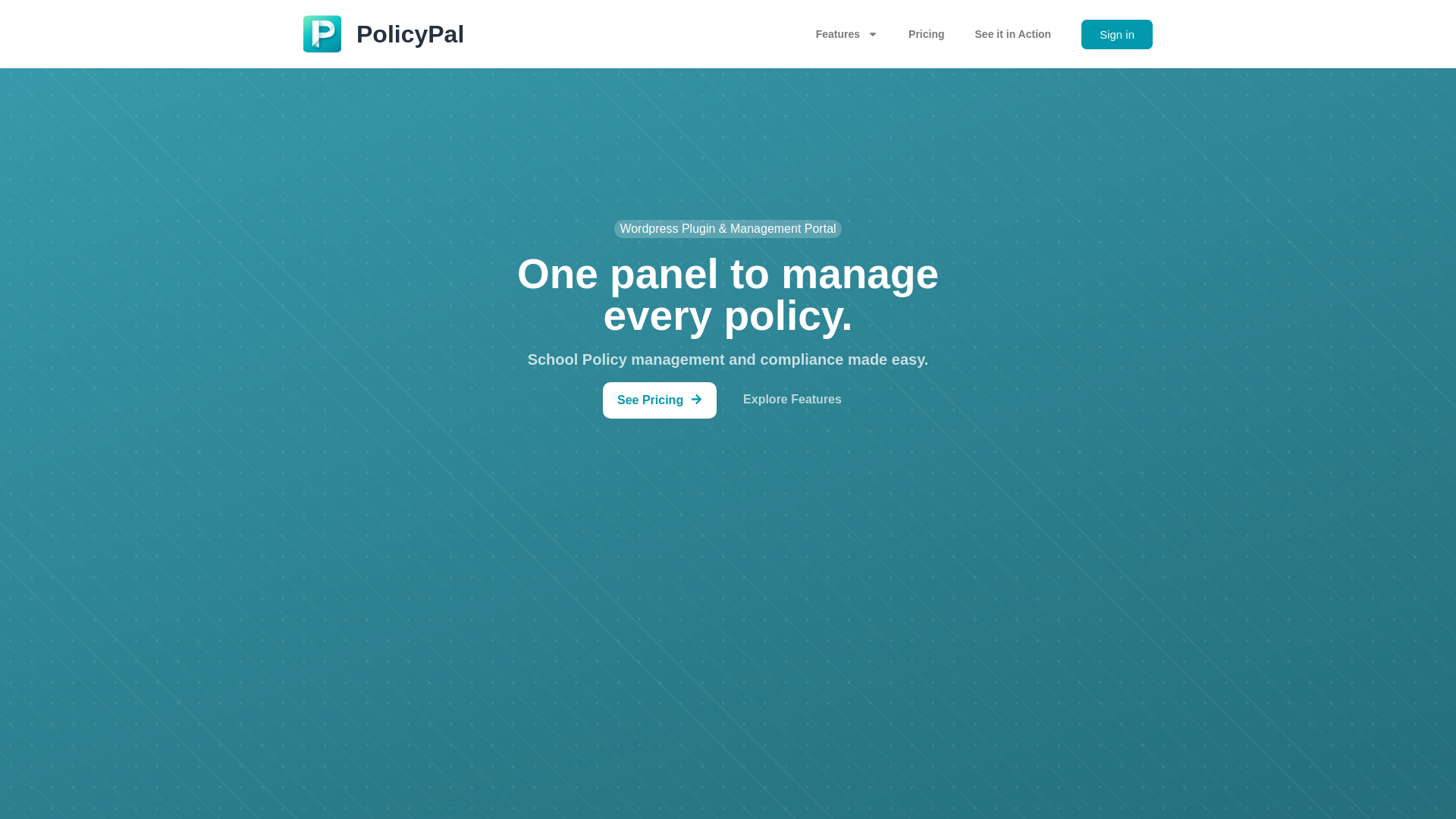 website screenshot of https://policypal.co.uk/