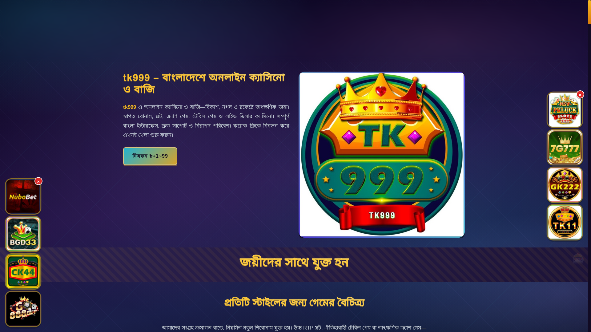 website screenshot of https://tk999panch.com/