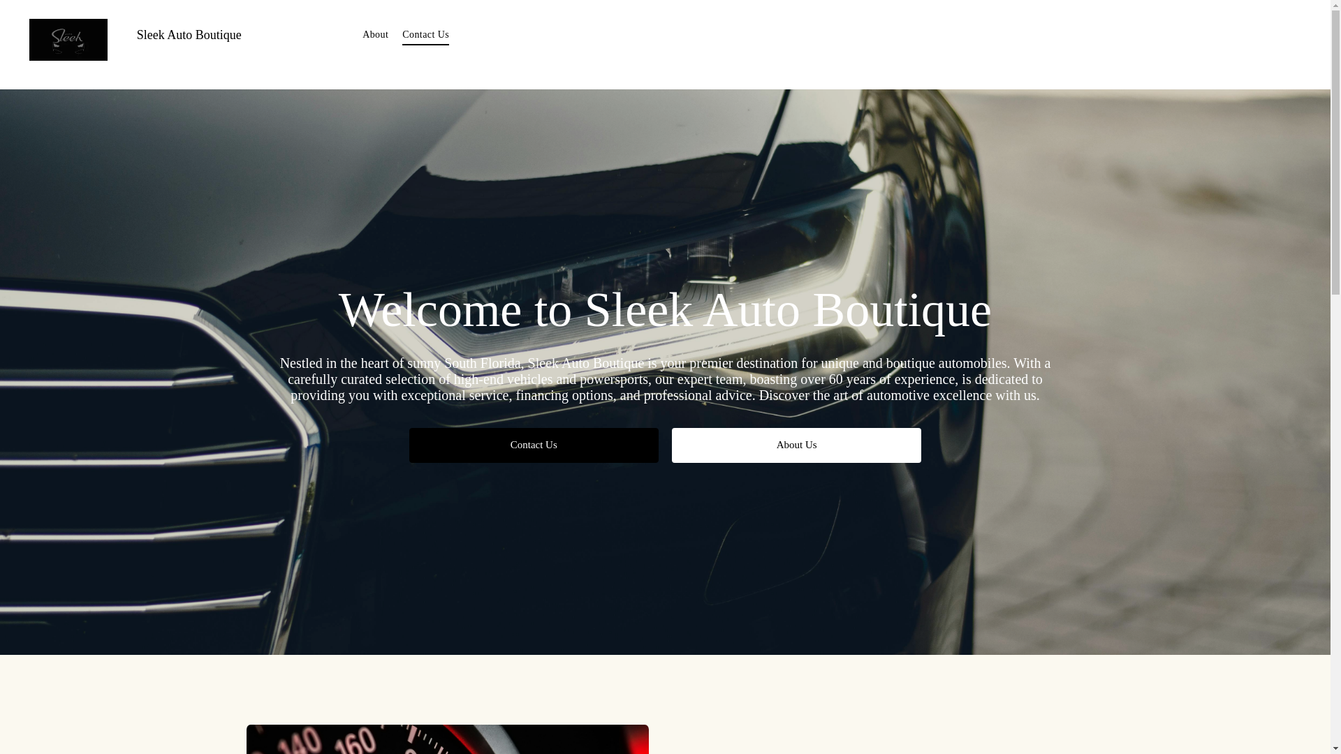 website screenshot of https://sleekautoboutique.com/