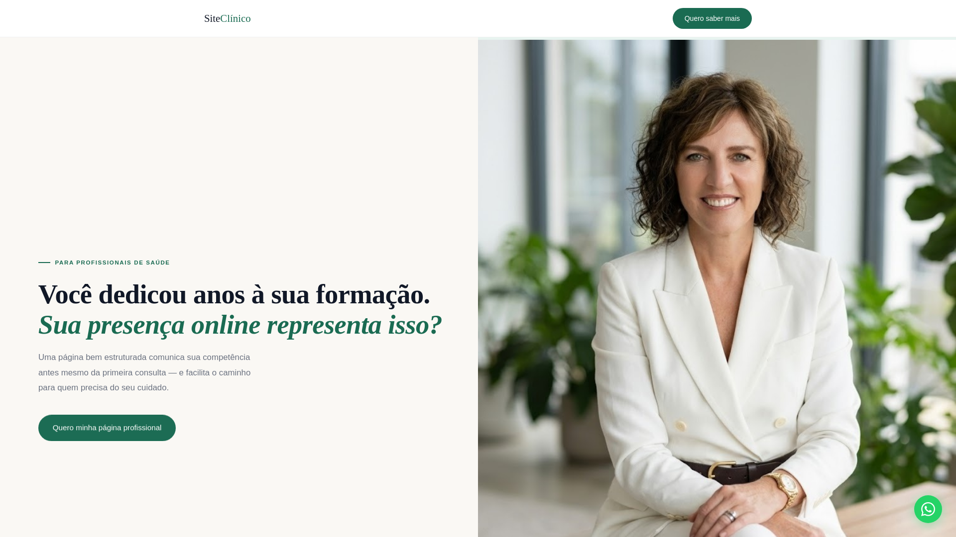 website screenshot of https://siteclinico.com.br/