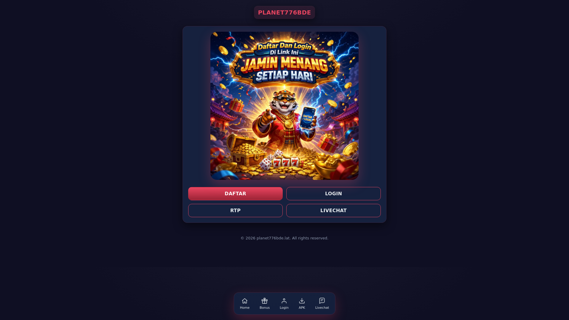 website screenshot of https://planet776bde.lat