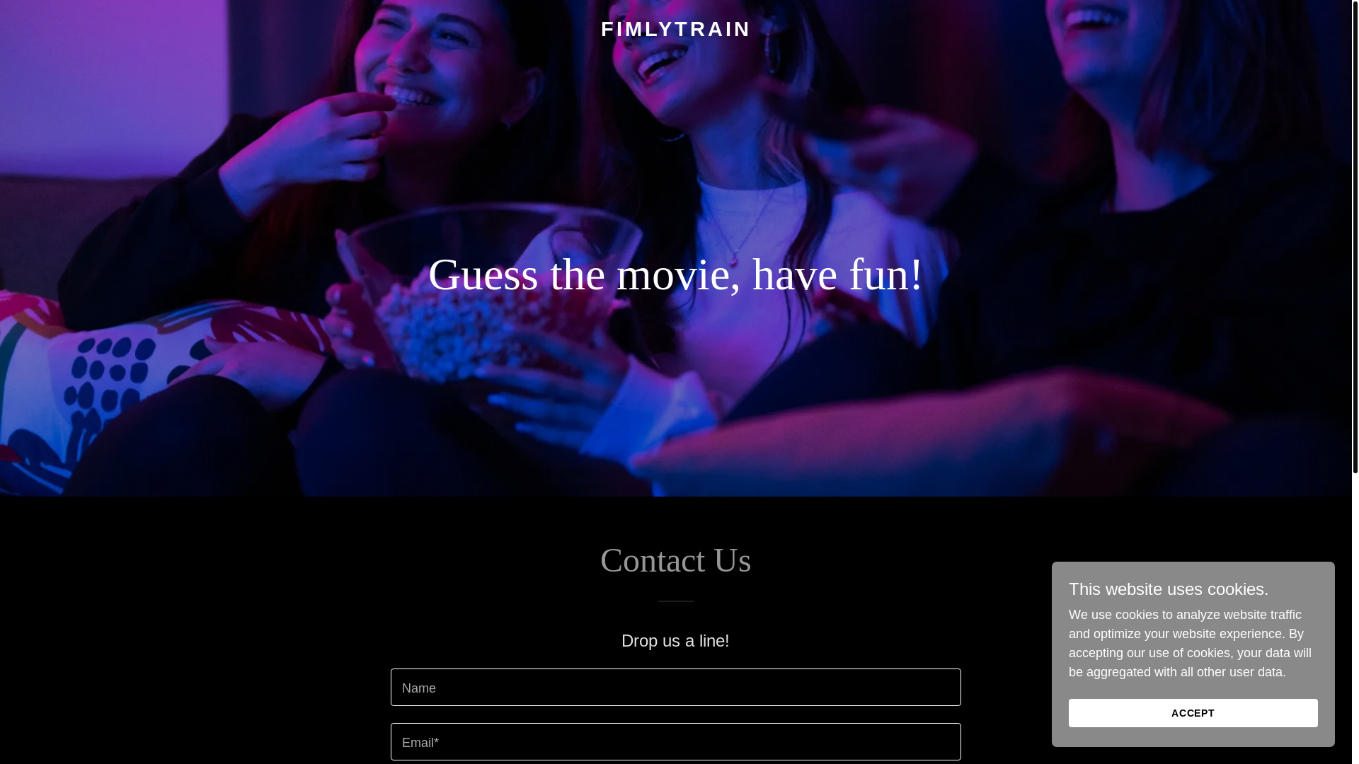website screenshot of https://filmytrain.ai/