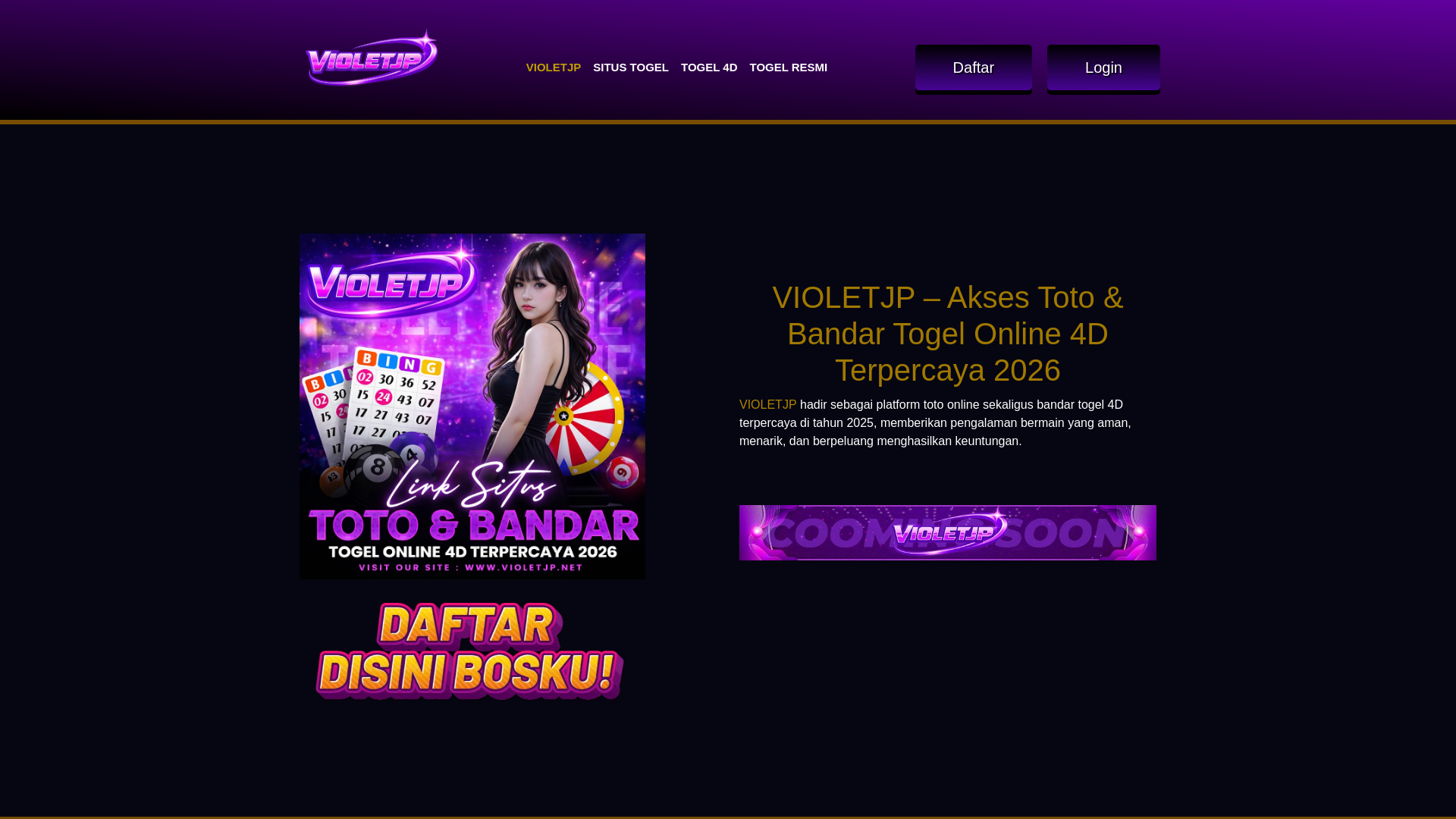 website screenshot of https://violetjp.net