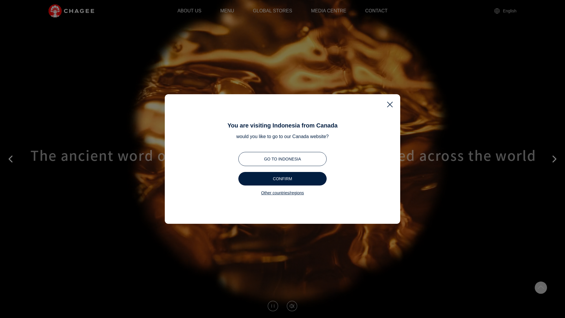 website screenshot of https://global.chagee.com