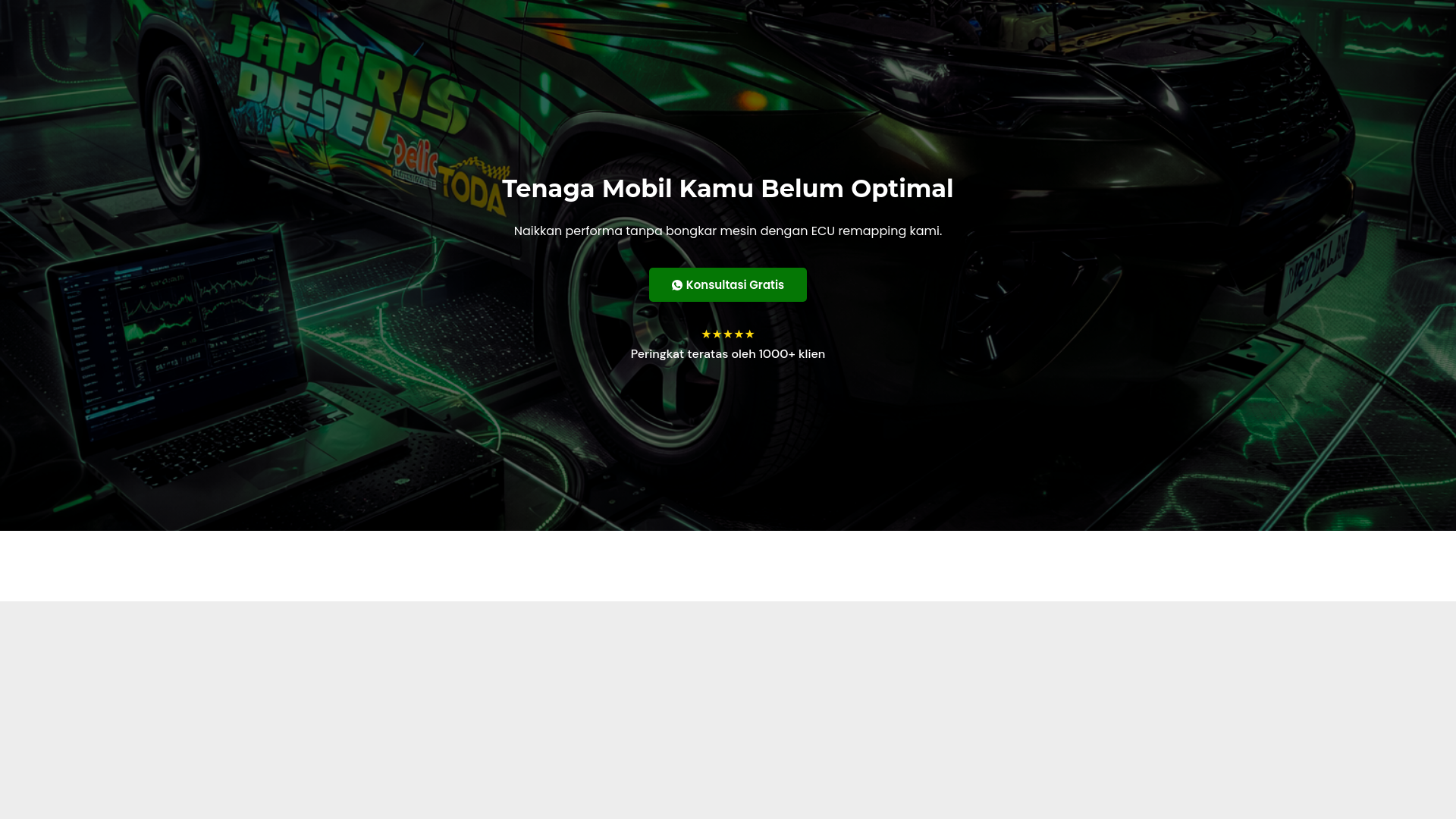 website screenshot of https://japarisdiesel.id/