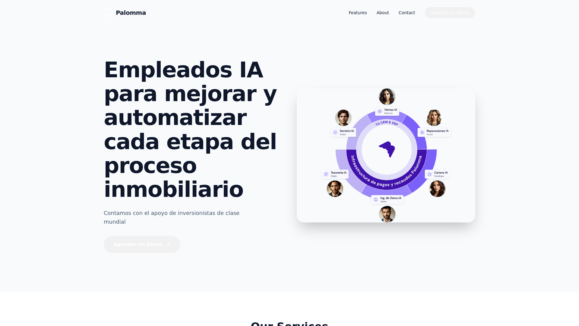 website screenshot of https://palomma-yc-w23.pages.dev/
