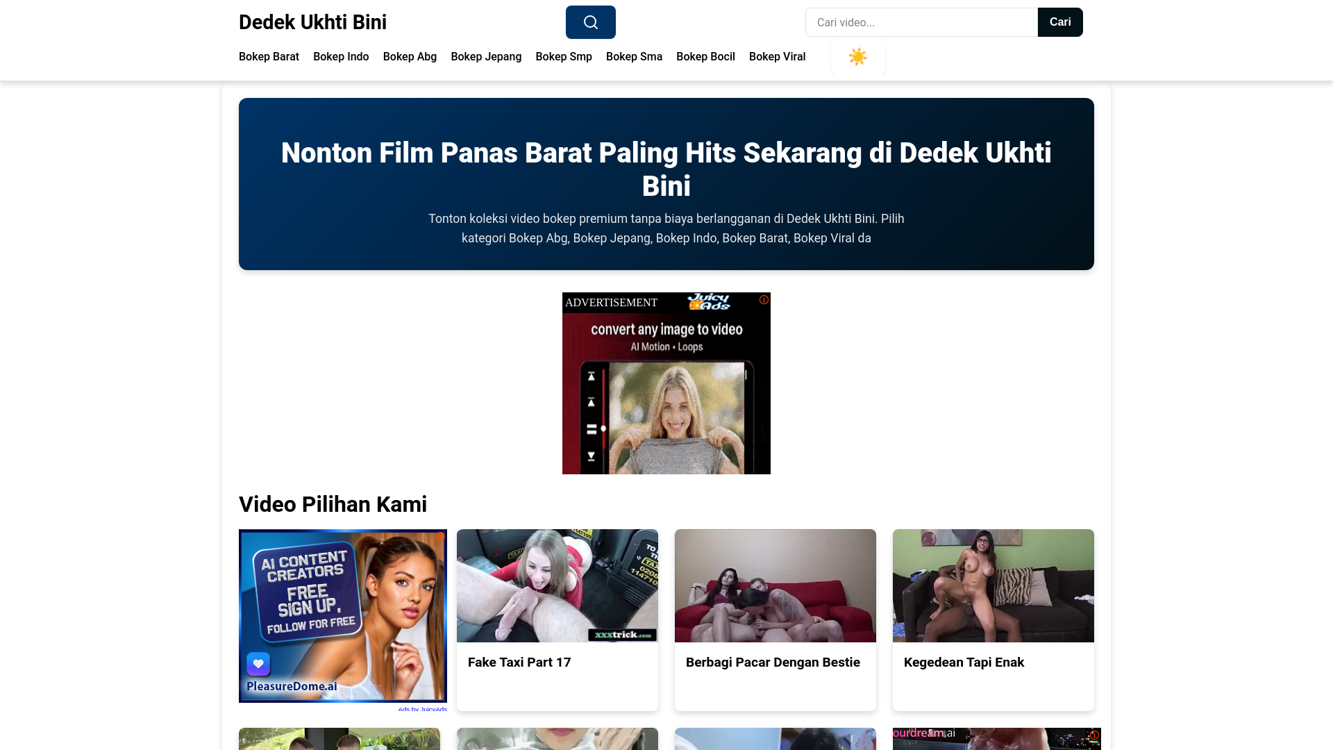 website screenshot of https://dedekukhtibini.pages.dev/