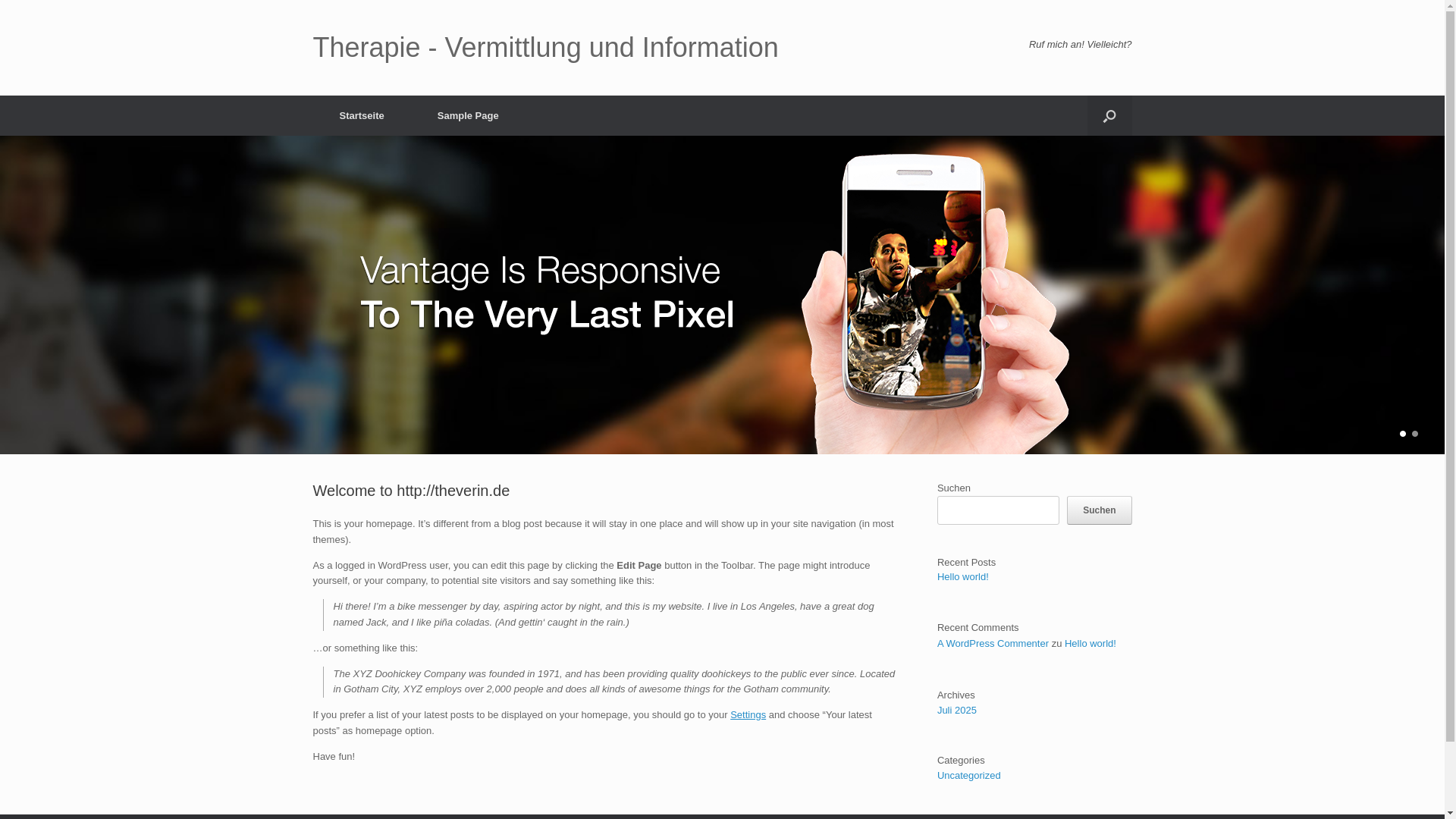 website screenshot of https://theverin.de/