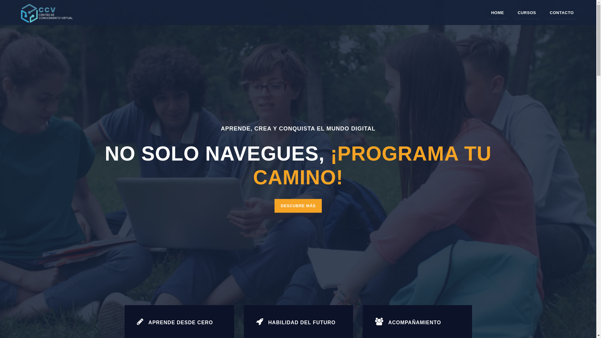 website screenshot of https://ccvedu.org/