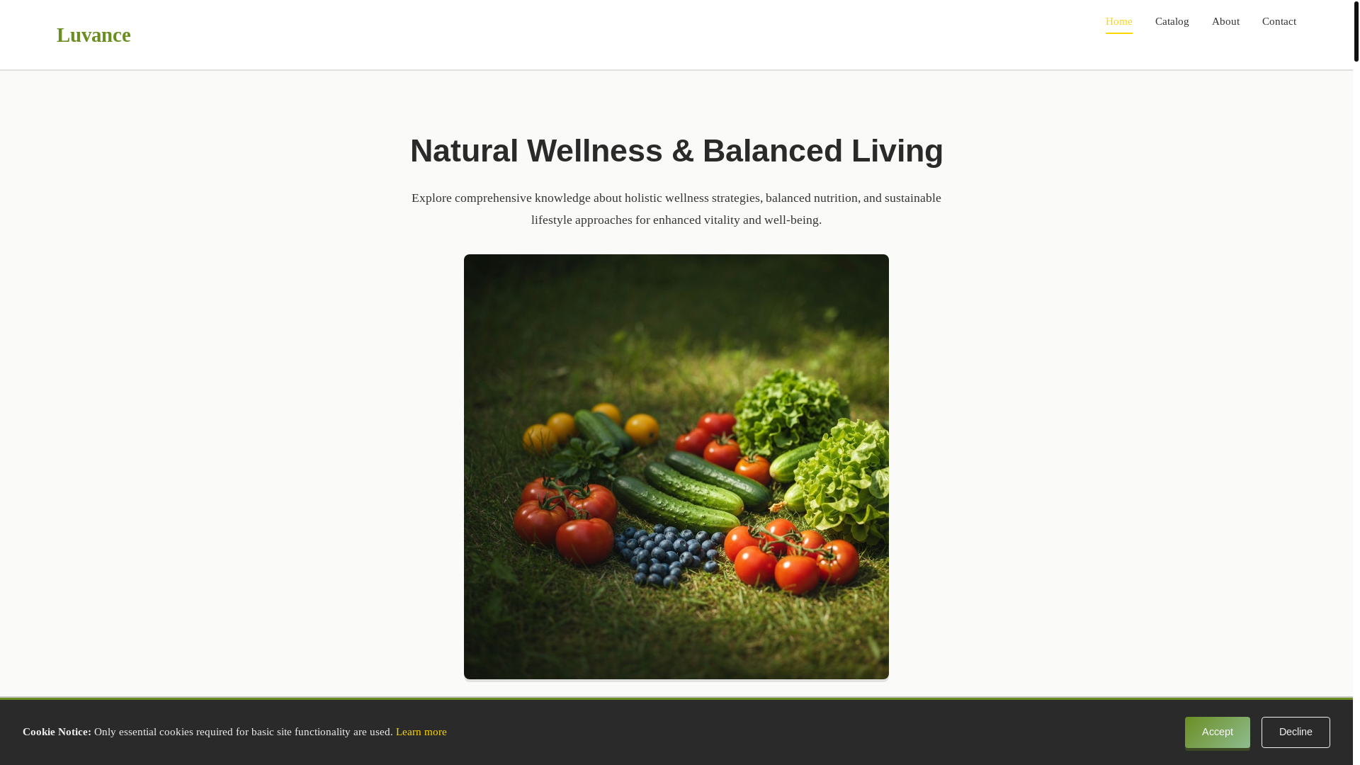 website screenshot of https://luvance.info/
