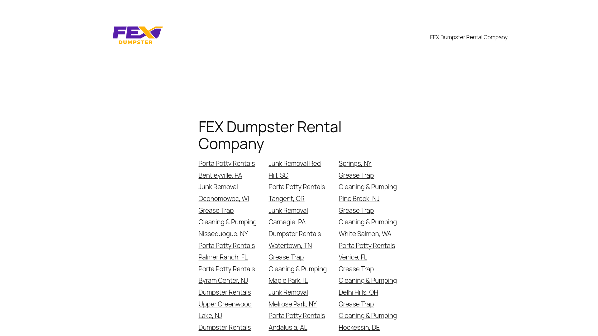 website screenshot of https://christianjunkremovalservices.com