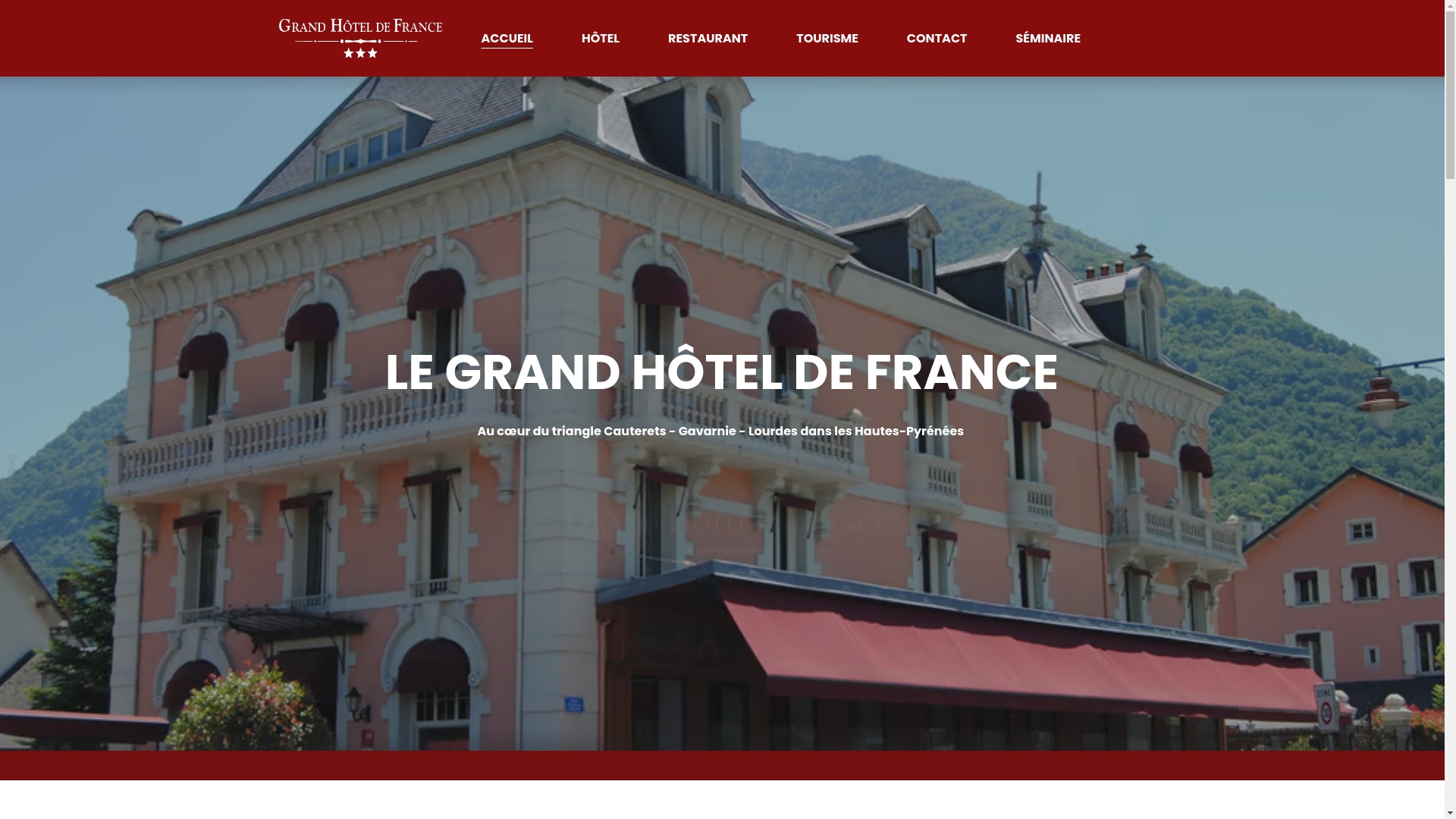 website screenshot of https://grandhoteldefrance.fr/