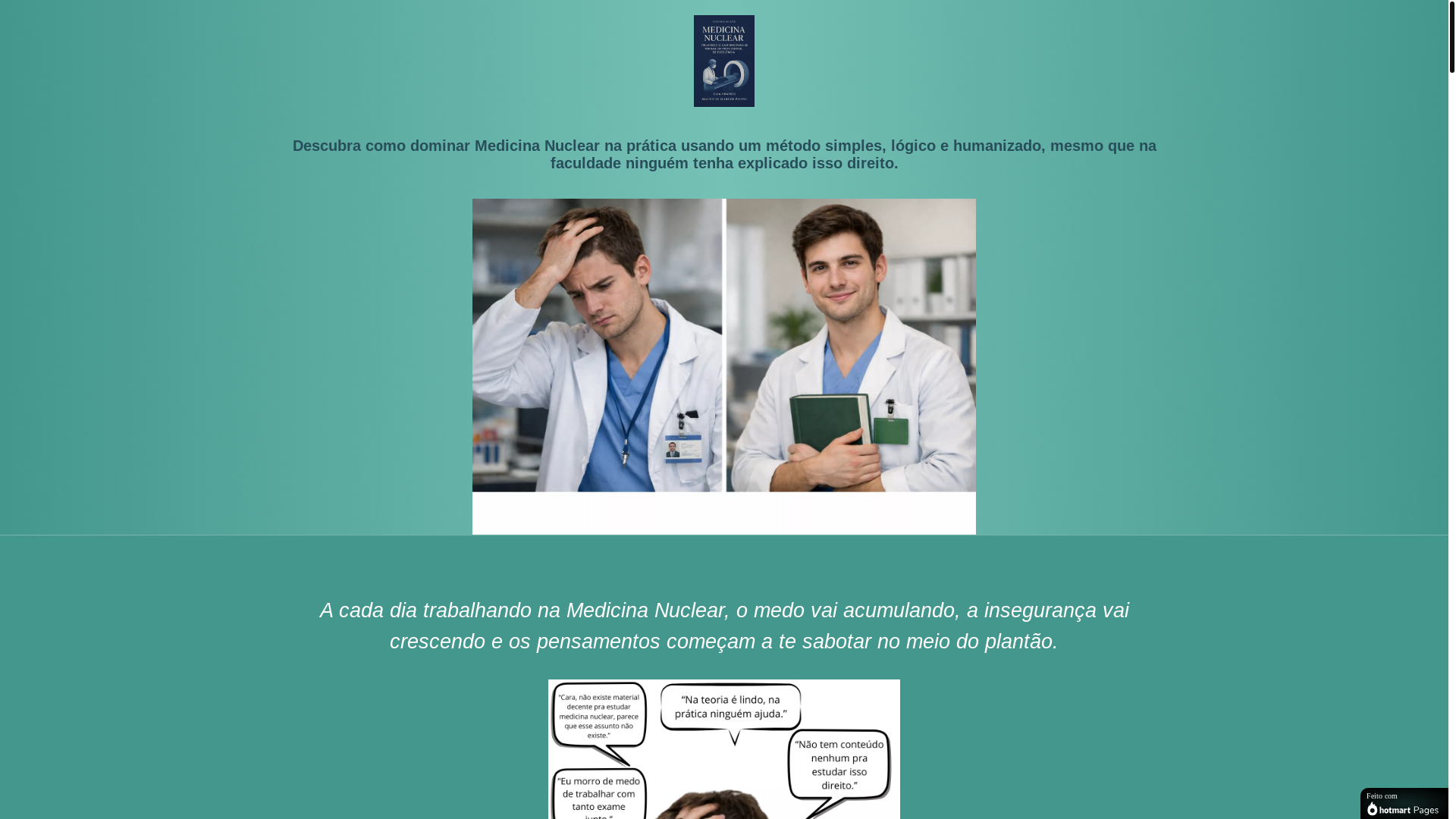website screenshot of https://guiadamednuclear.com.br/