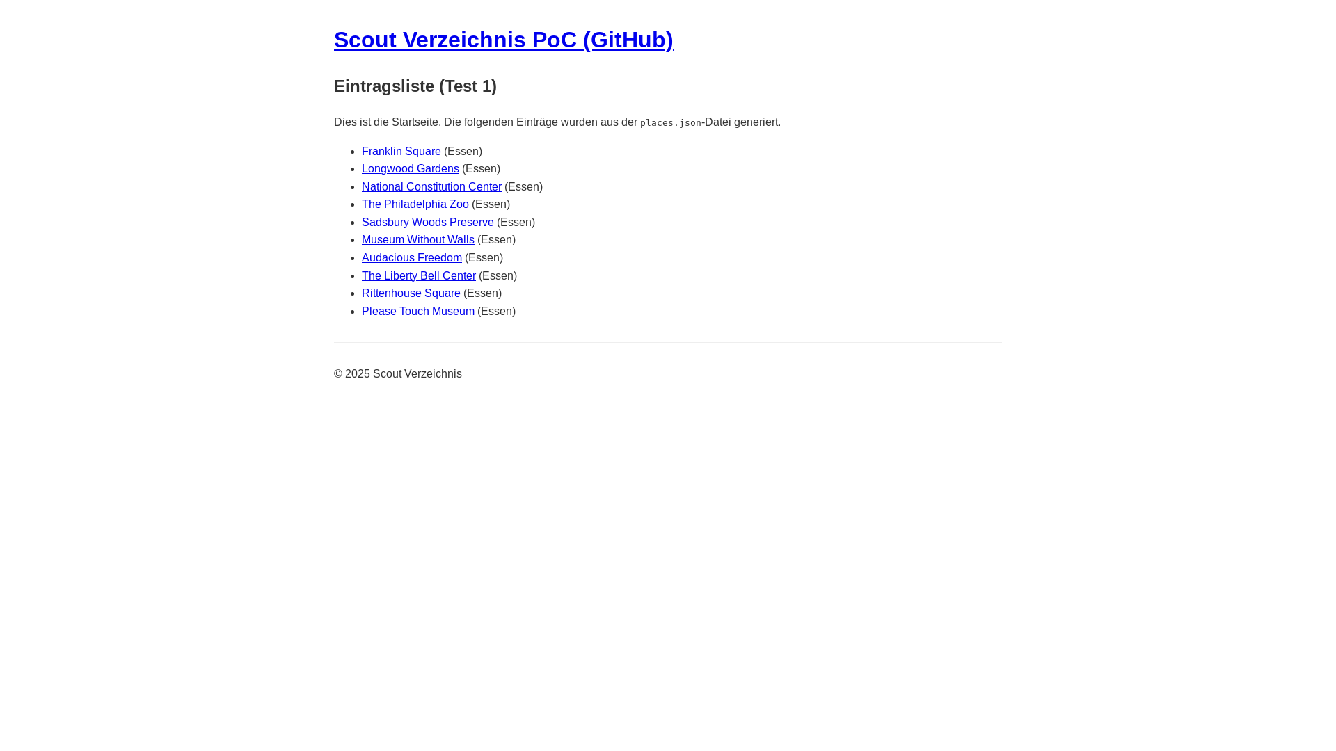 website screenshot of https://scout-verzeichnis-gitea.pages.dev/
