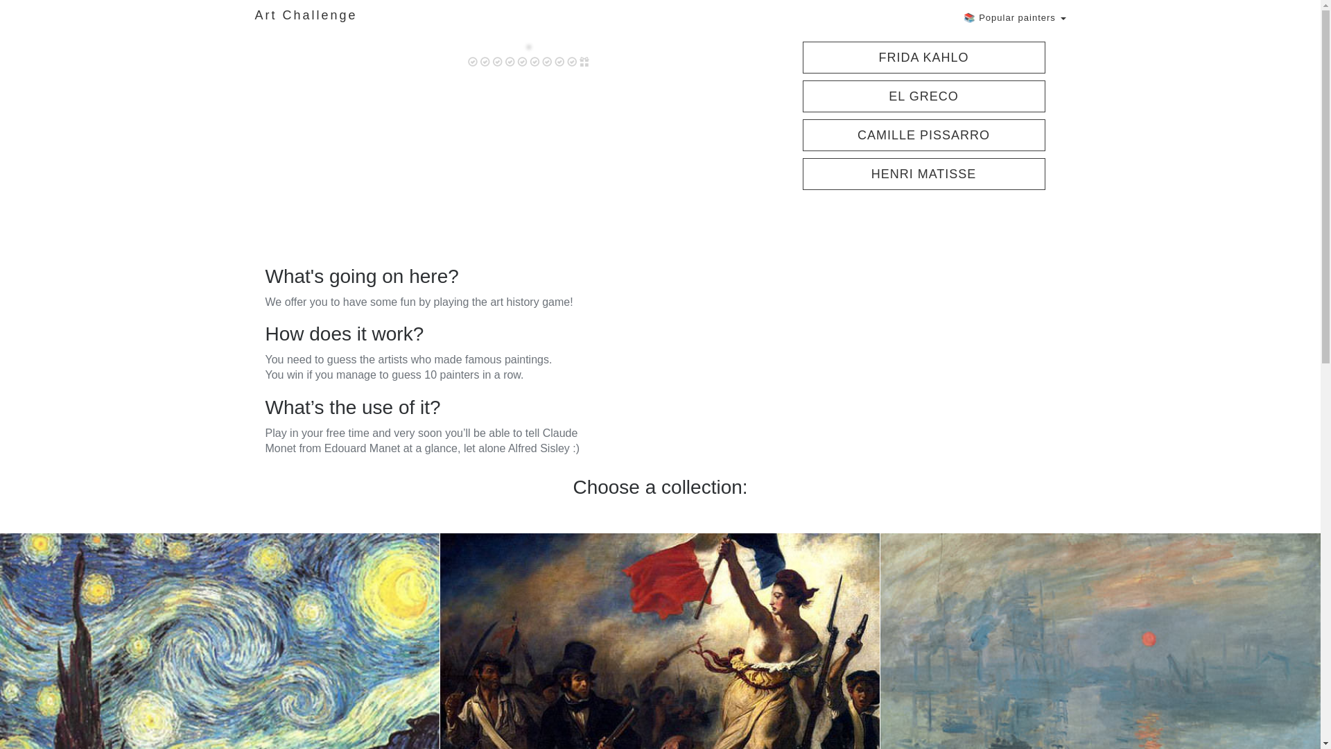 website screenshot of https://painters.pages.dev/