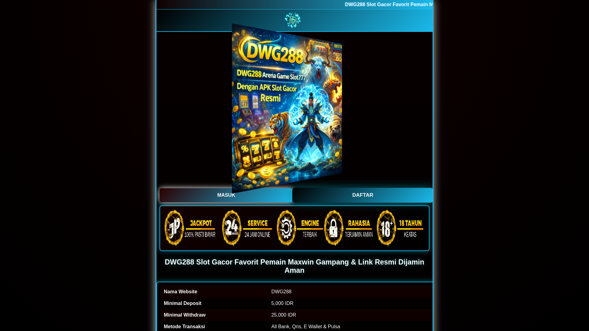 website screenshot of https://gameonlinedwg288.pages.dev/