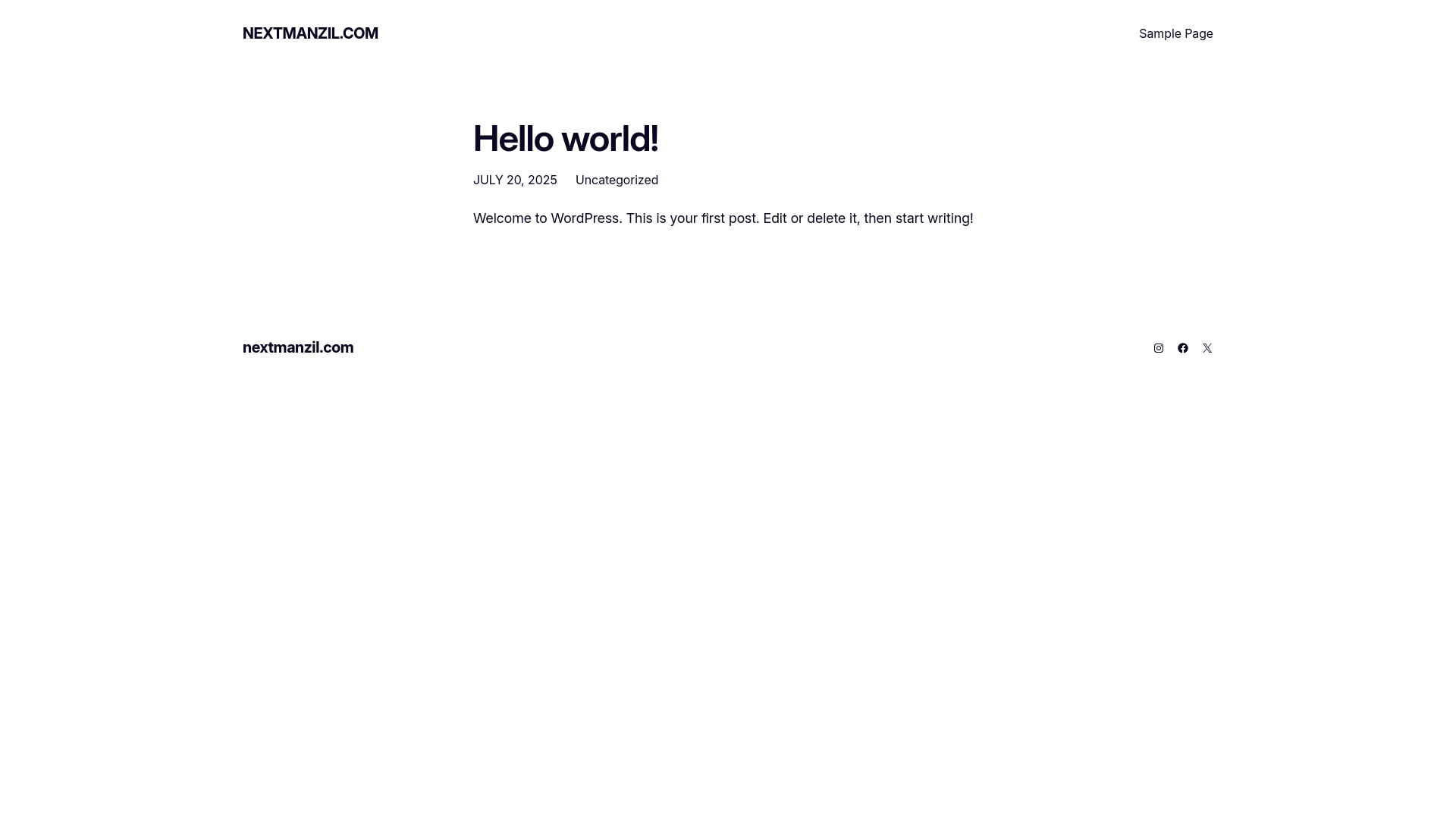 website screenshot of https://nextmanzil.com/