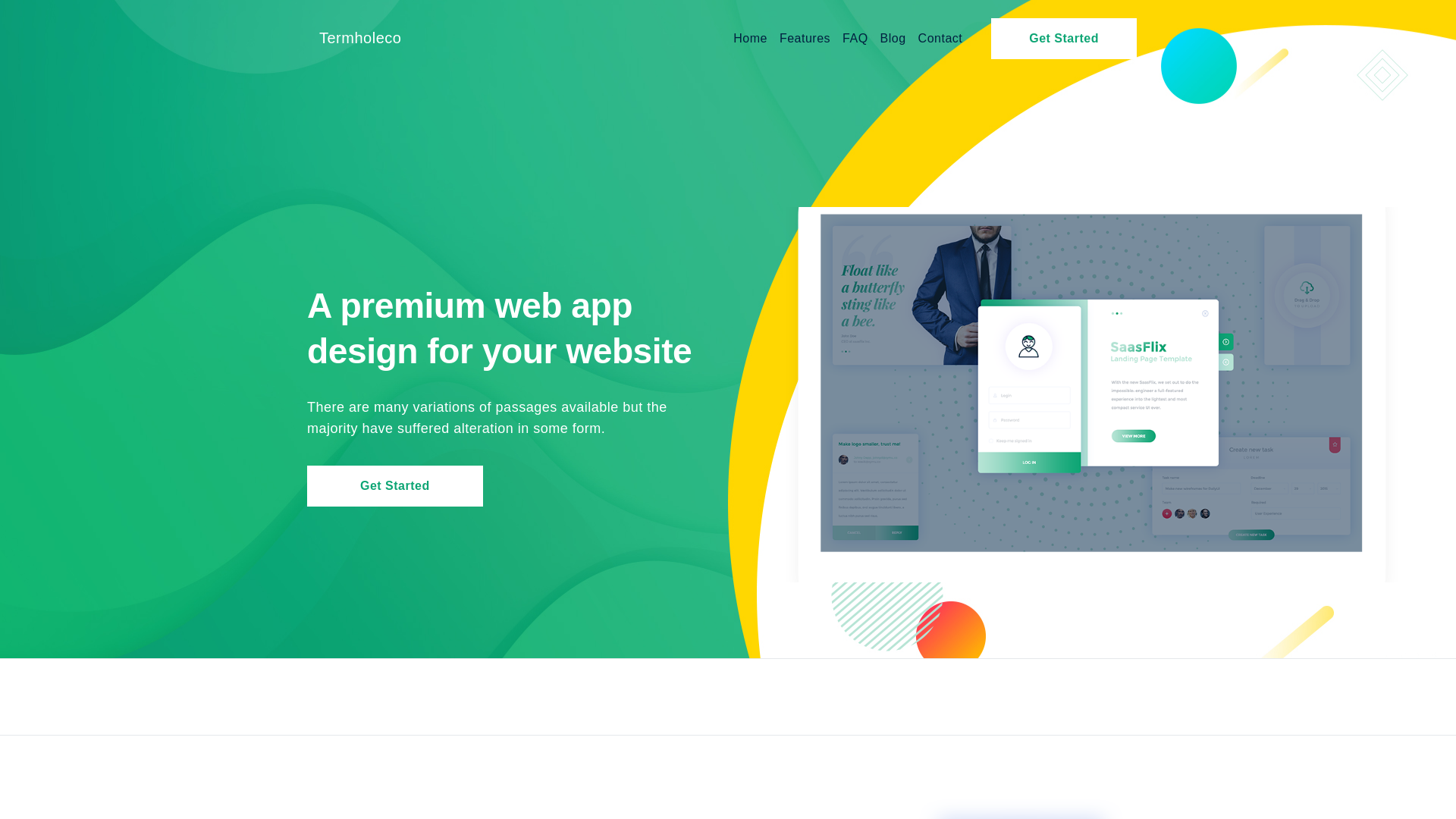 website screenshot of https://termhole.co.uk