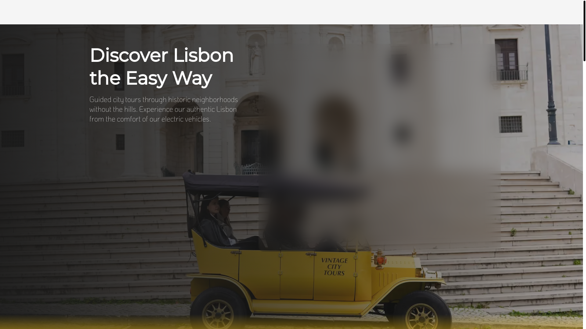 website screenshot of https://lisbonvintagetours.pages.dev/