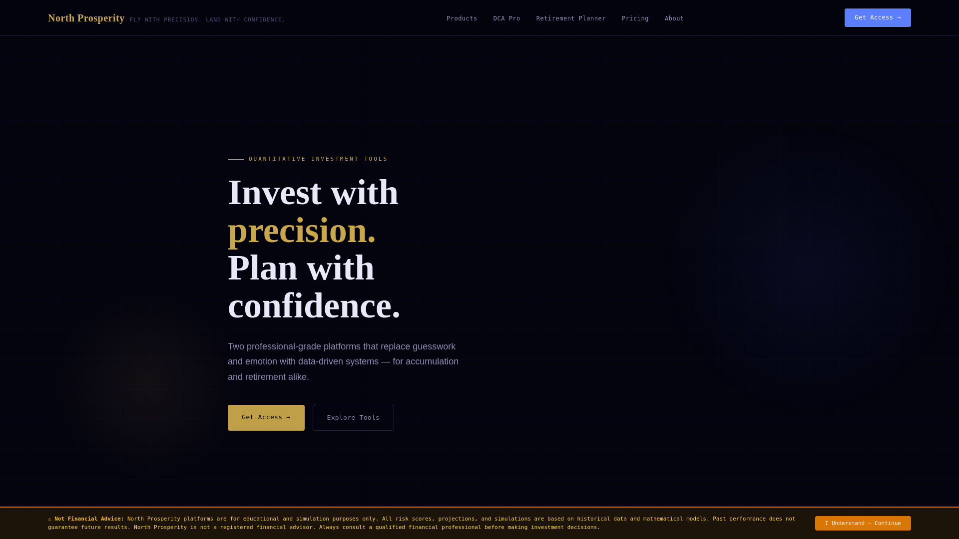 website screenshot of https://northprosperity.com/