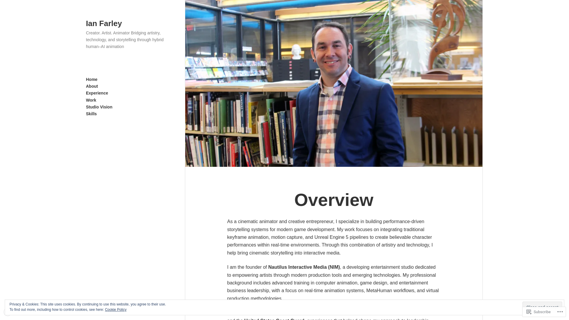 website screenshot of https://ianbfarleystudent.com/