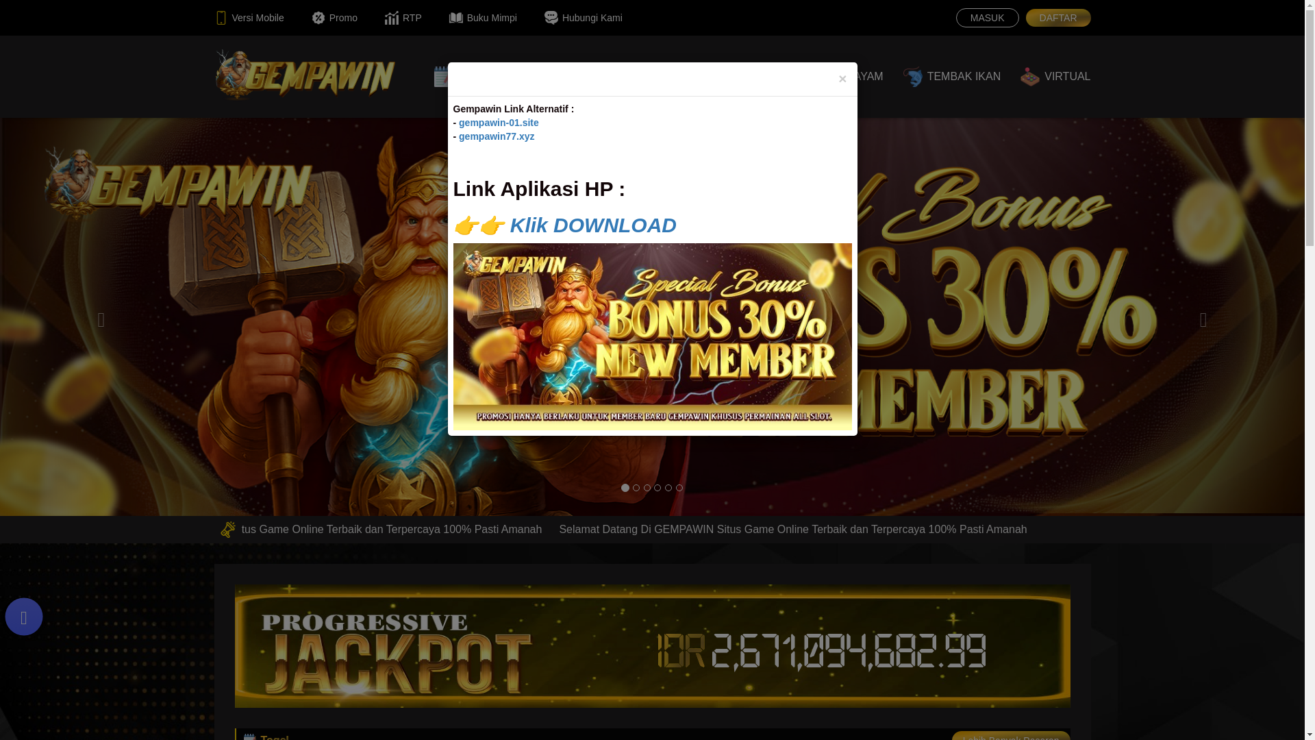 website screenshot of https://gempawin-04.xyz/