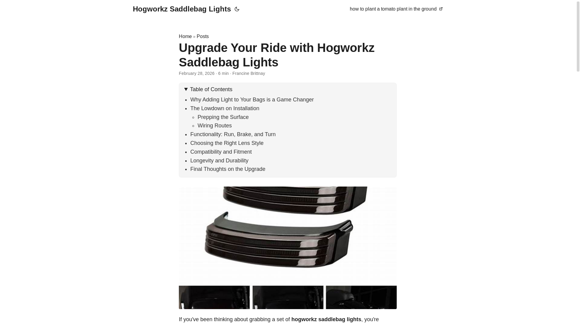 website screenshot of https://hogworkz-saddlebag-lights.pages.dev/