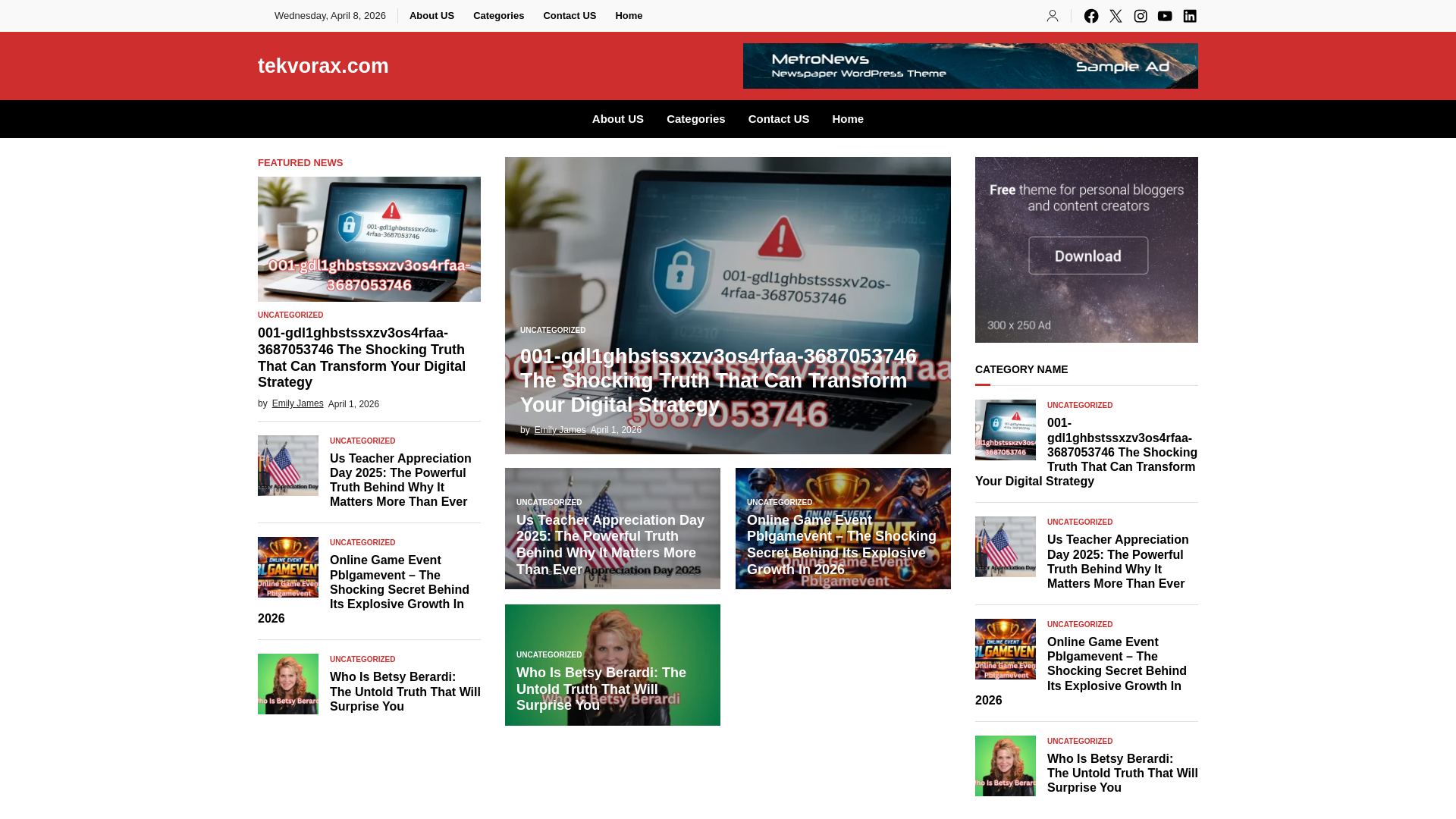 website screenshot of https://tekvorax.com