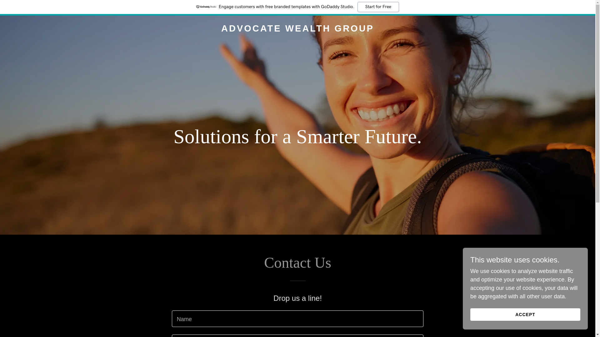 website screenshot of https://advocatewealthgroup.com/