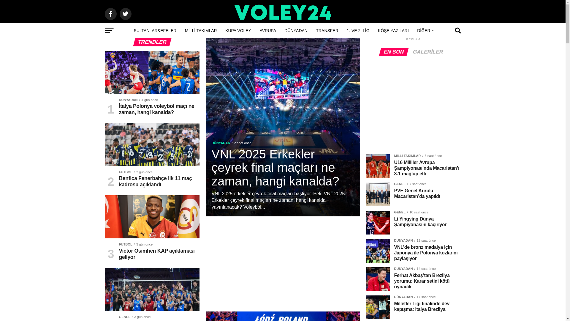 website screenshot of https://voley24.com