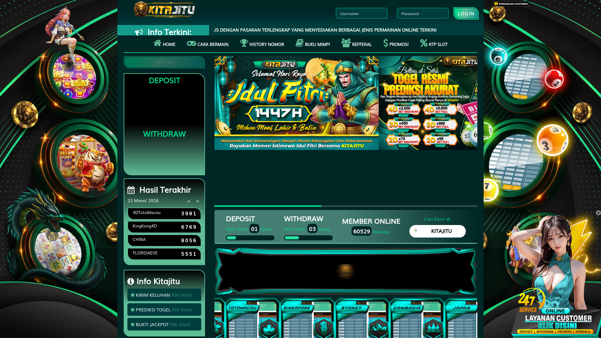 website screenshot of https://kitajitukt.com/