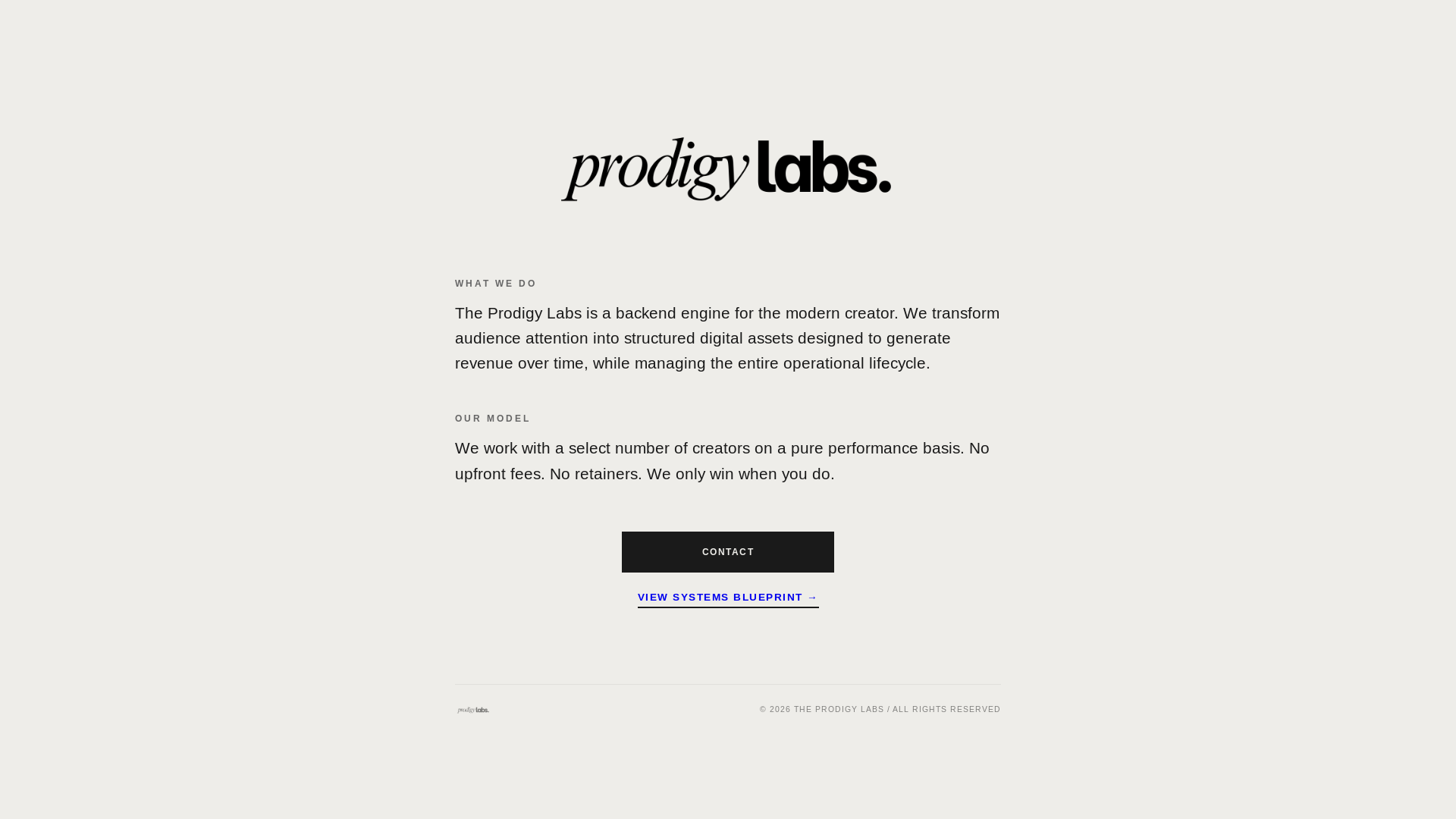 website screenshot of https://prodigy-labs.pages.dev/