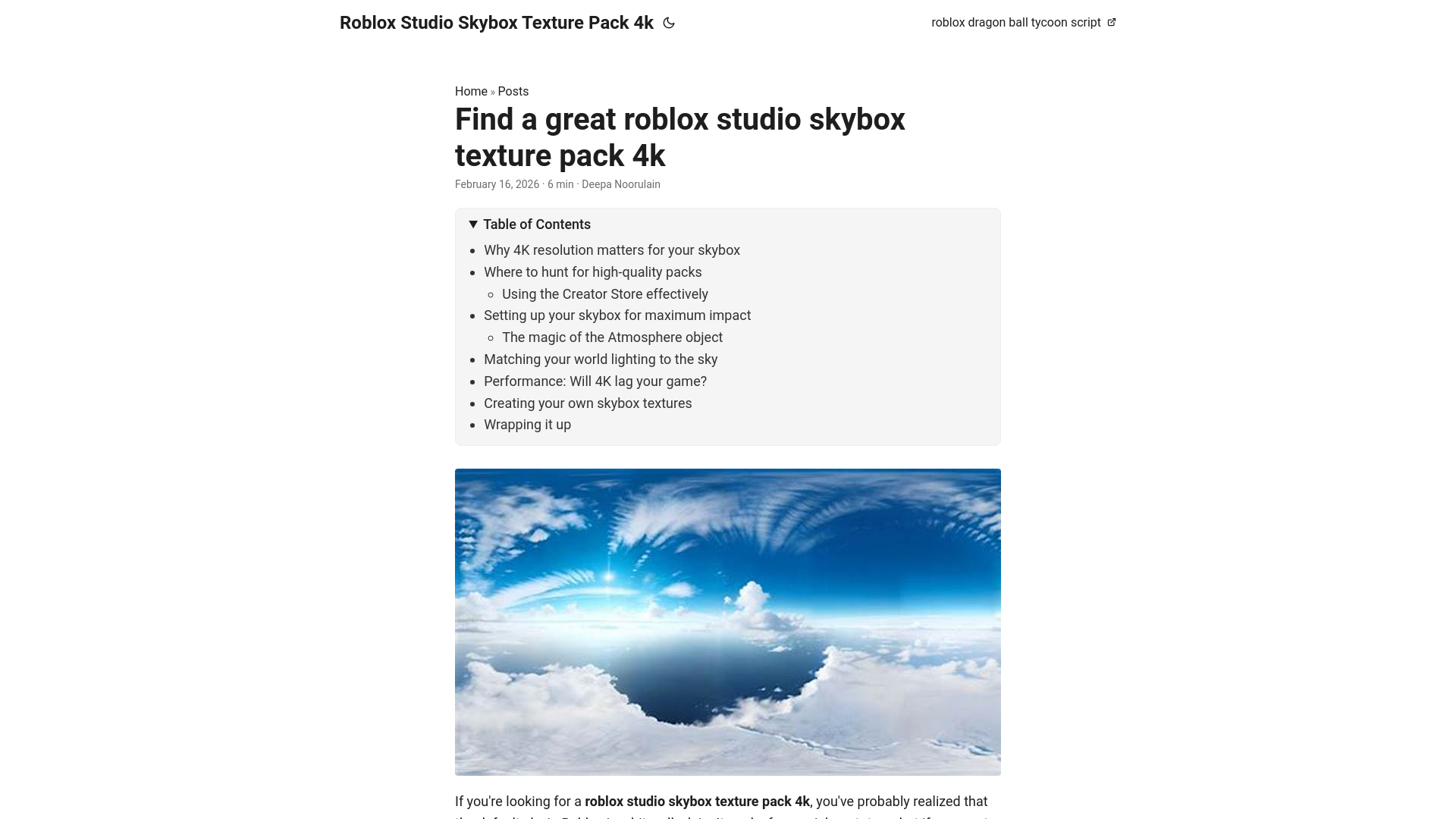 website screenshot of https://roblox-studio-skybox-texture-pack-4k.pages.dev/