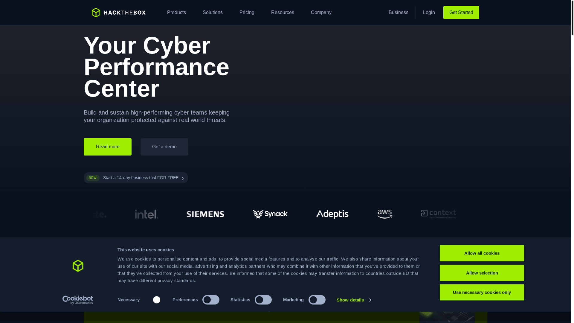 website screenshot of https://academy@hackthebox.com/